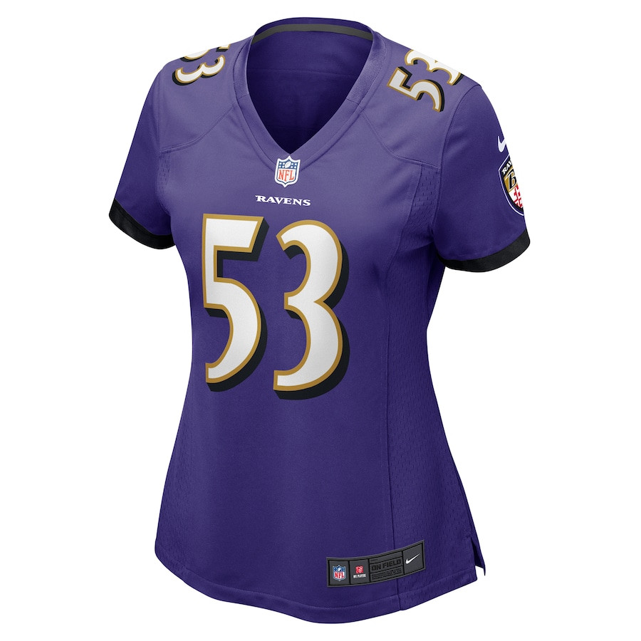 Kyle Van Noy 53 Baltimore Ravens Game Purple NFL Jersey Women's