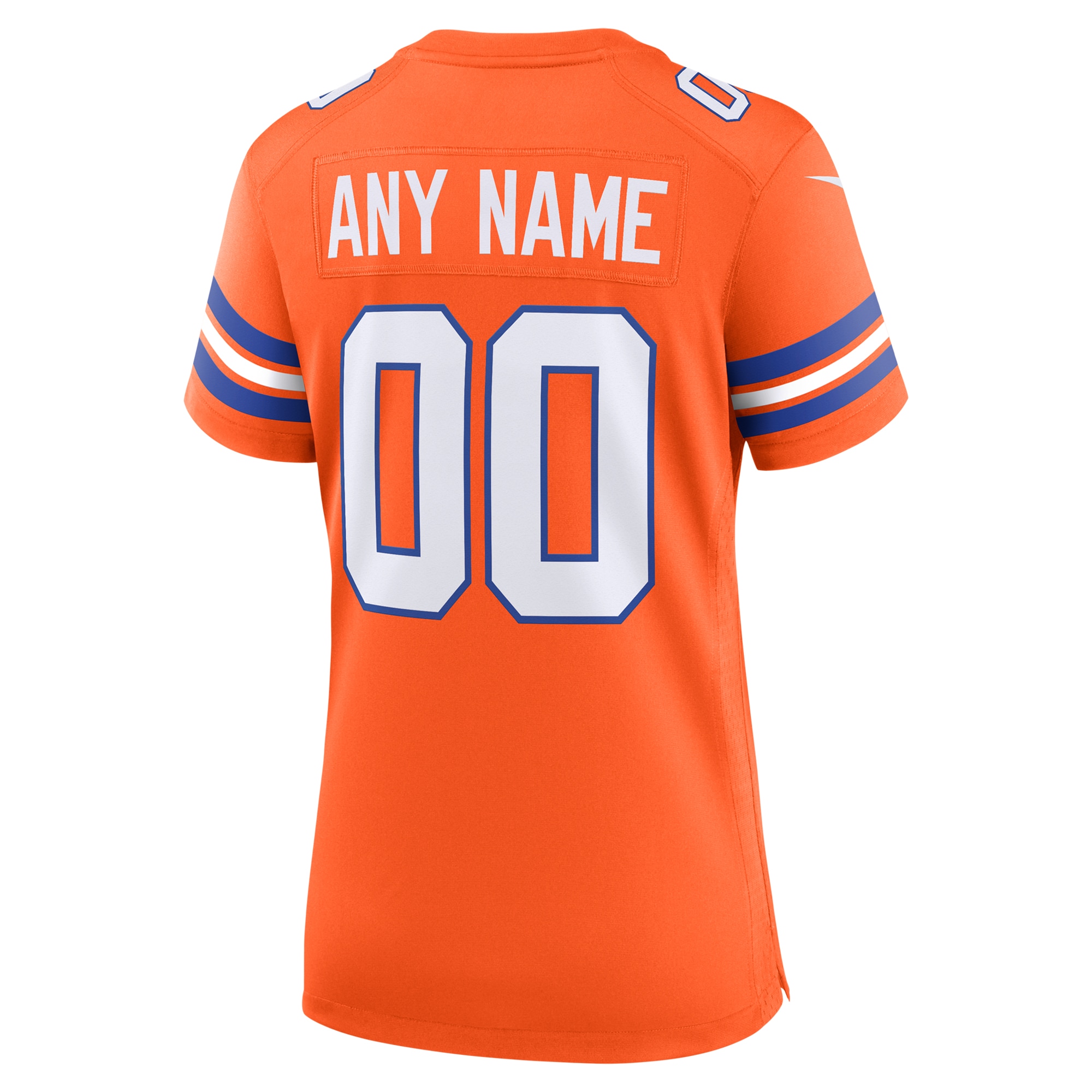 Denver Broncos Orange Mile High Collection 1977 Throwback Custom Game NFL Jersey Women's