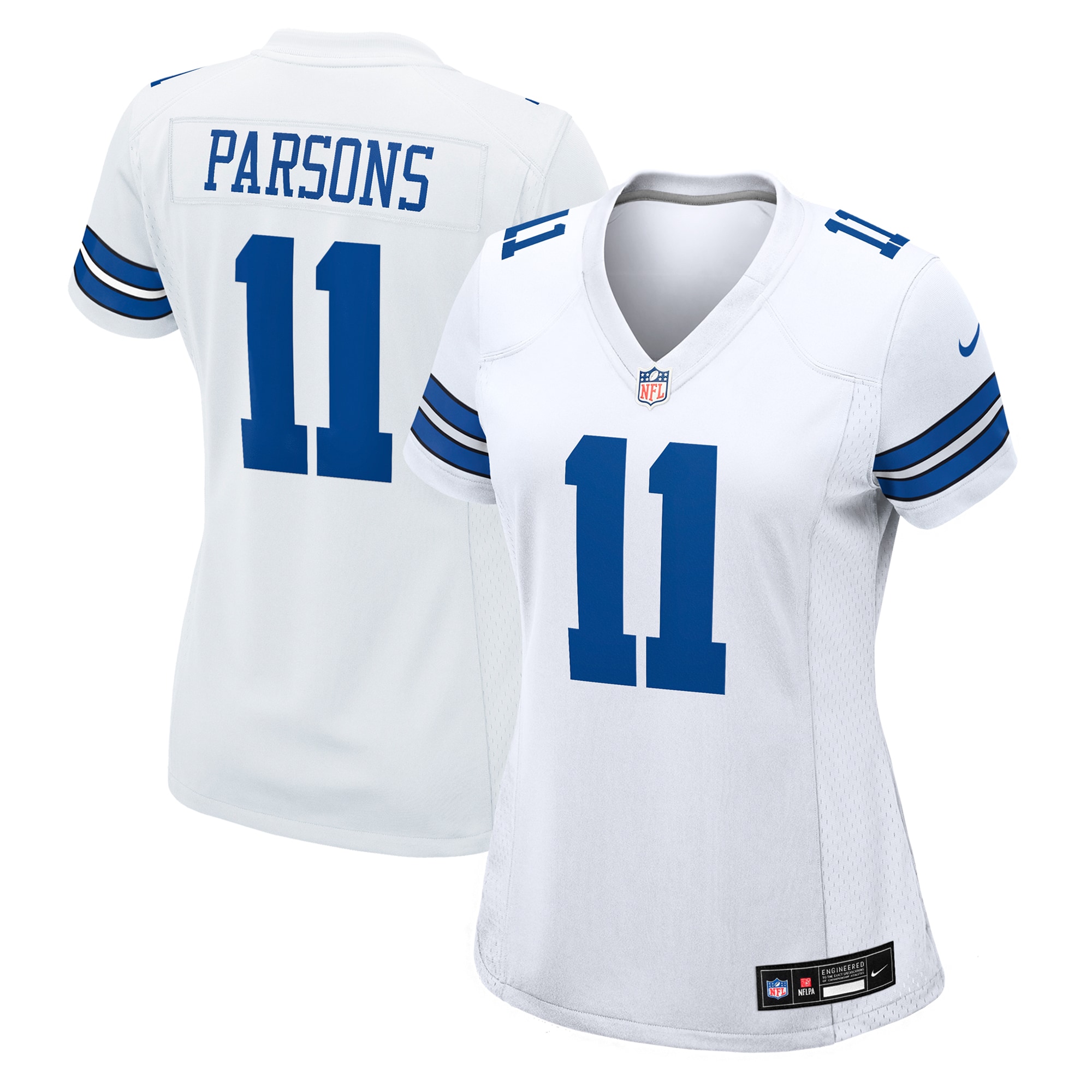 Dallas Cowboys Micah Parsons White Game NFL Jersey Women's