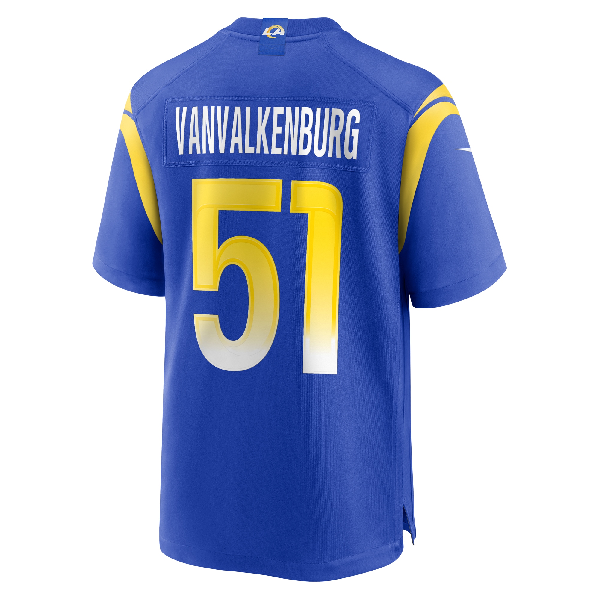 Los Angeles Rams Zach VanValkenburg Royal Team Game NFL Jersey Men's