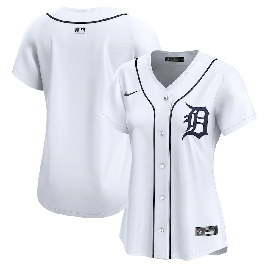Detroit Tigers Home Limited White MLB Jersey Women's