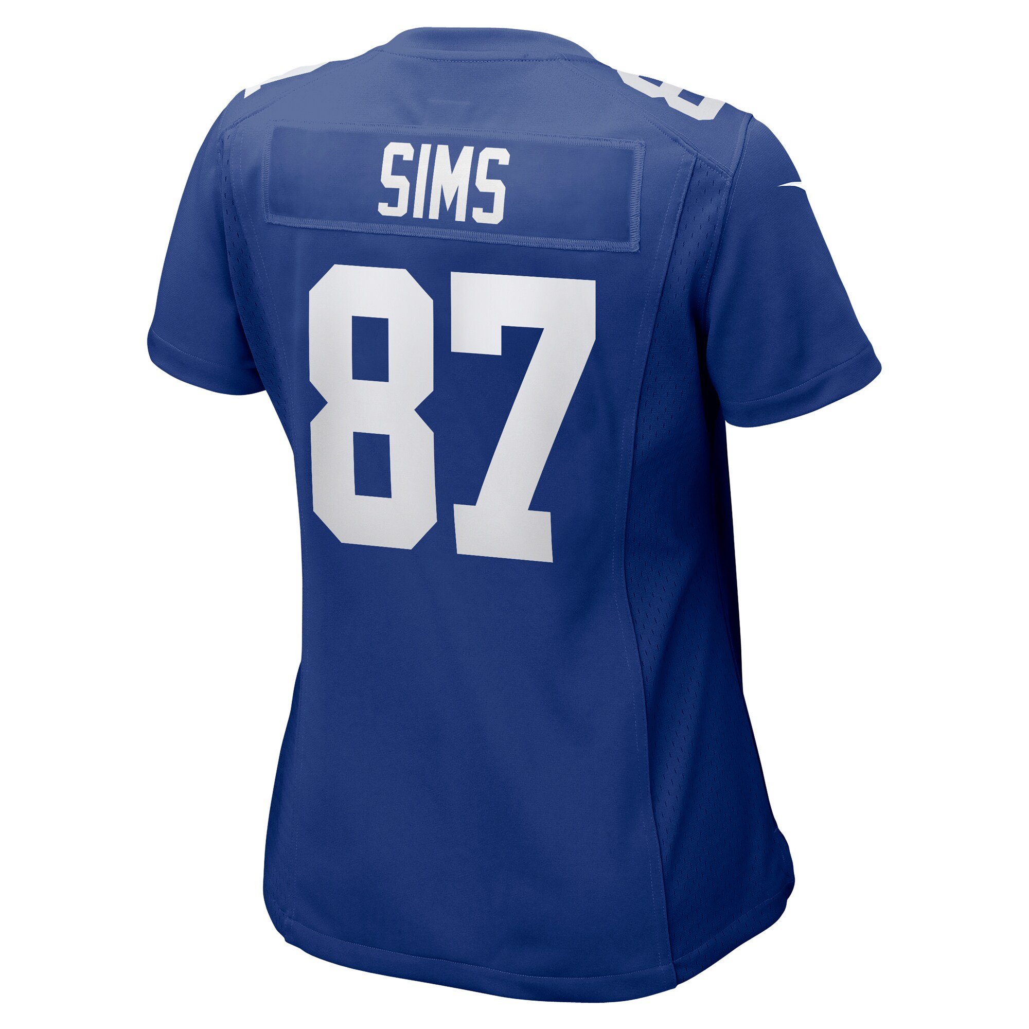New York Giants Cam Sims Royal Game NFL Jersey Women's