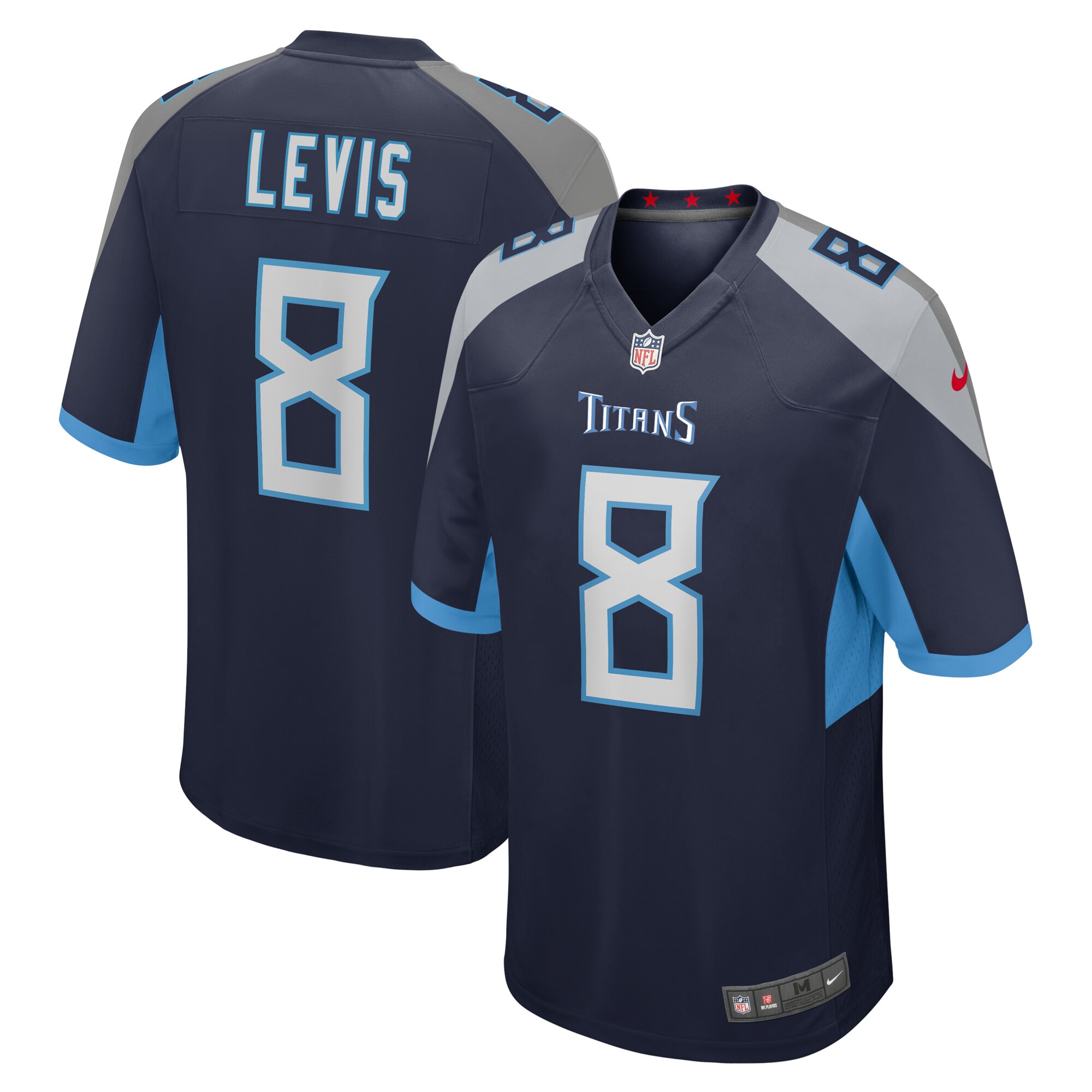 Tennessee Titans Will Levis Navy Game NFL Jersey Men's