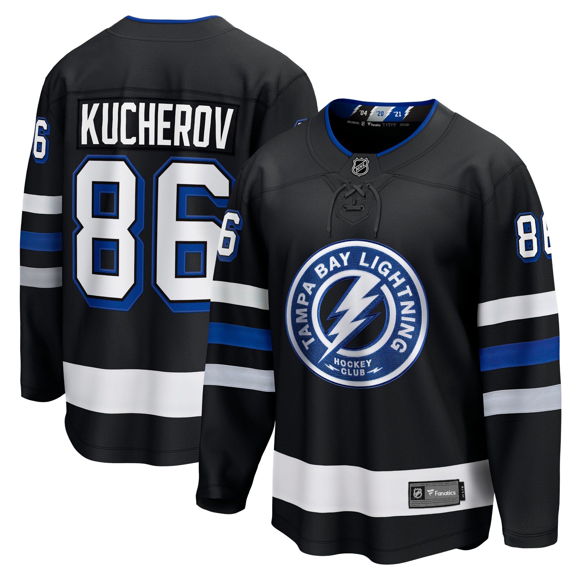 Tampa Bay Lightning Nikita Kucherov Black Alternate Premier Breakaway Player NHL Jersey Men's