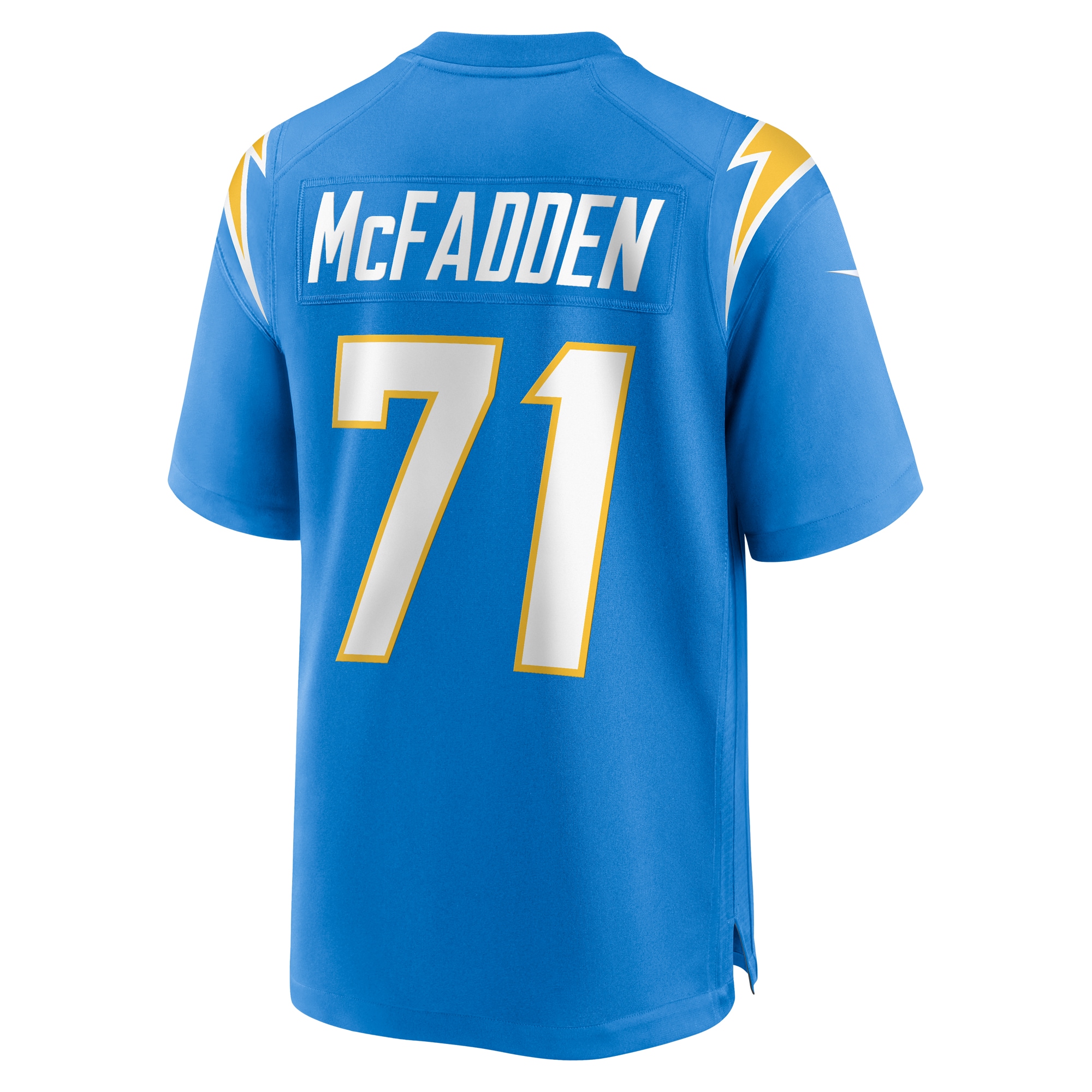 Los Angeles Chargers McFadden Powder Blue Team Game NFL Jersey Men's
