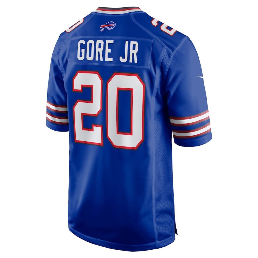 Frank Gore Jr. 20 Buffalo Bills Game Royal NFL Jersey Men's