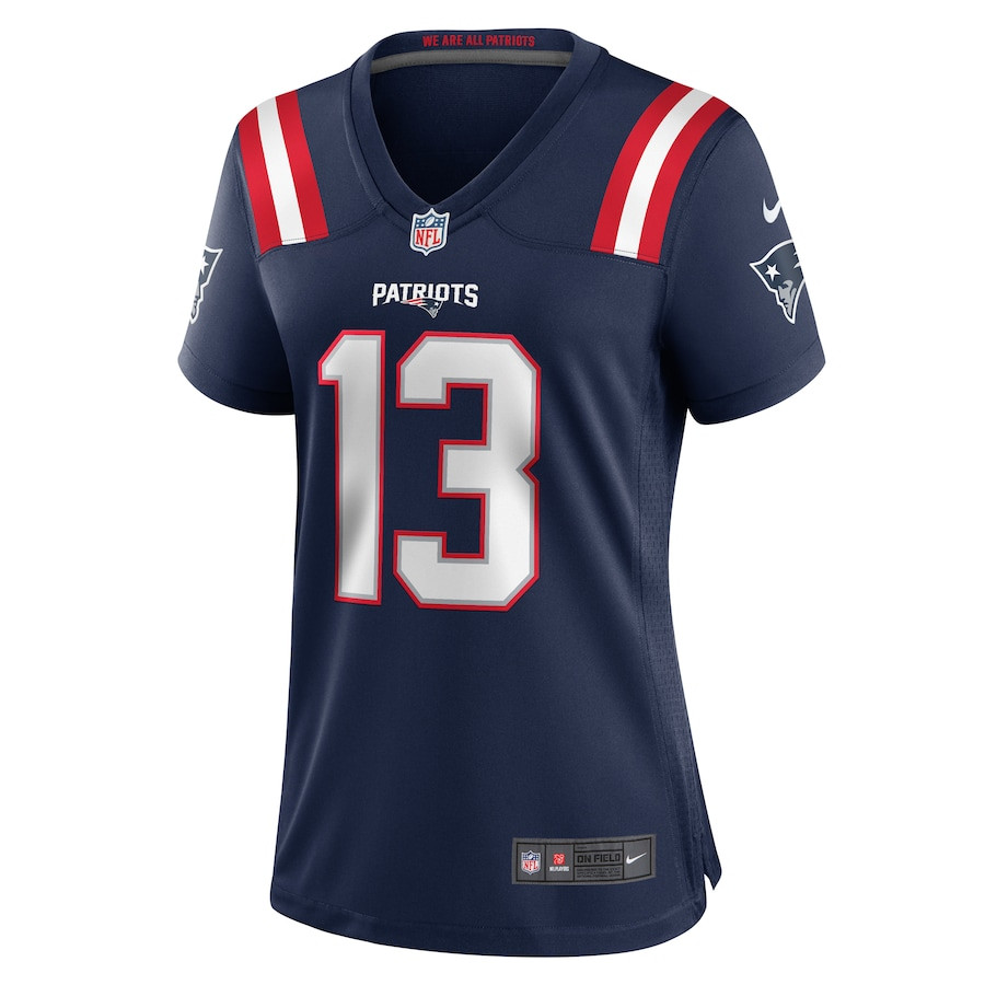 Joey Slye 13 New England Patriots Team Game Navy NFL Jersey Women's