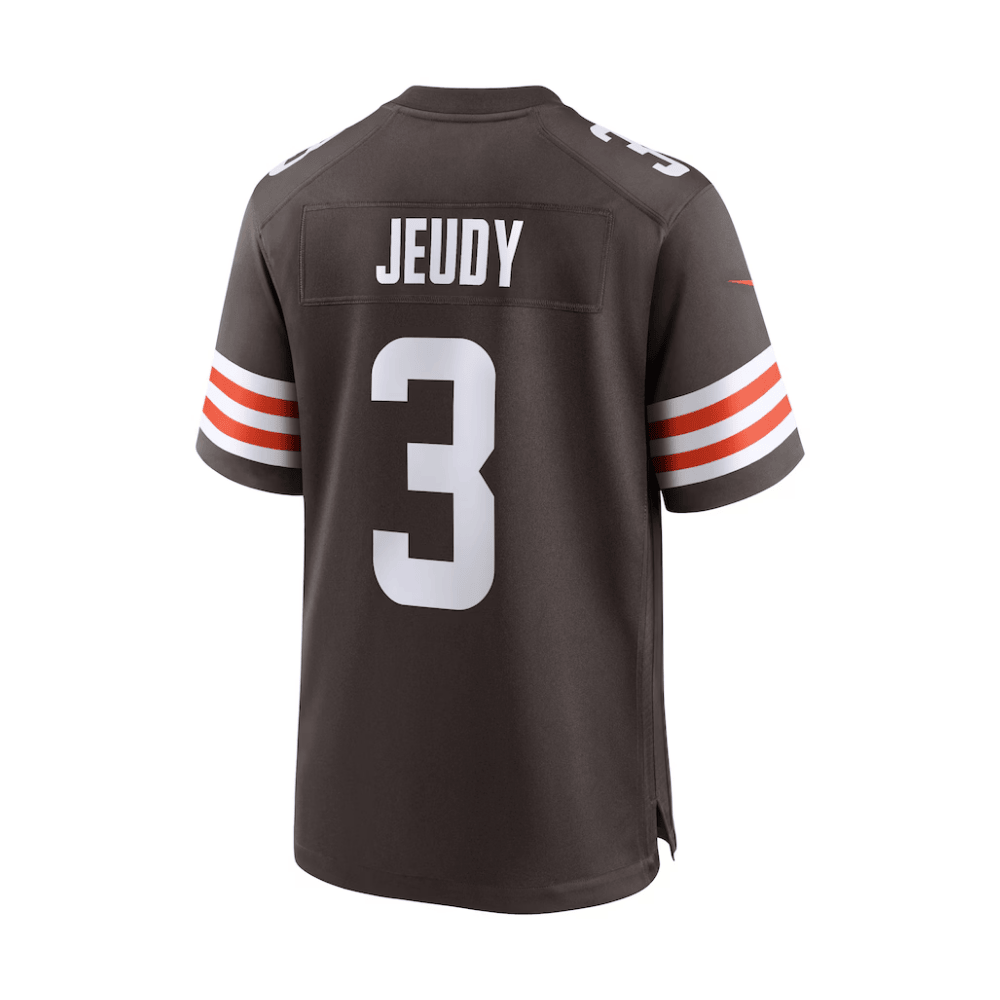 Jerry Jeudy 3 Cleveland Browns 2025 Pro Bowl Patch Game Brown NFL Jersey Men's