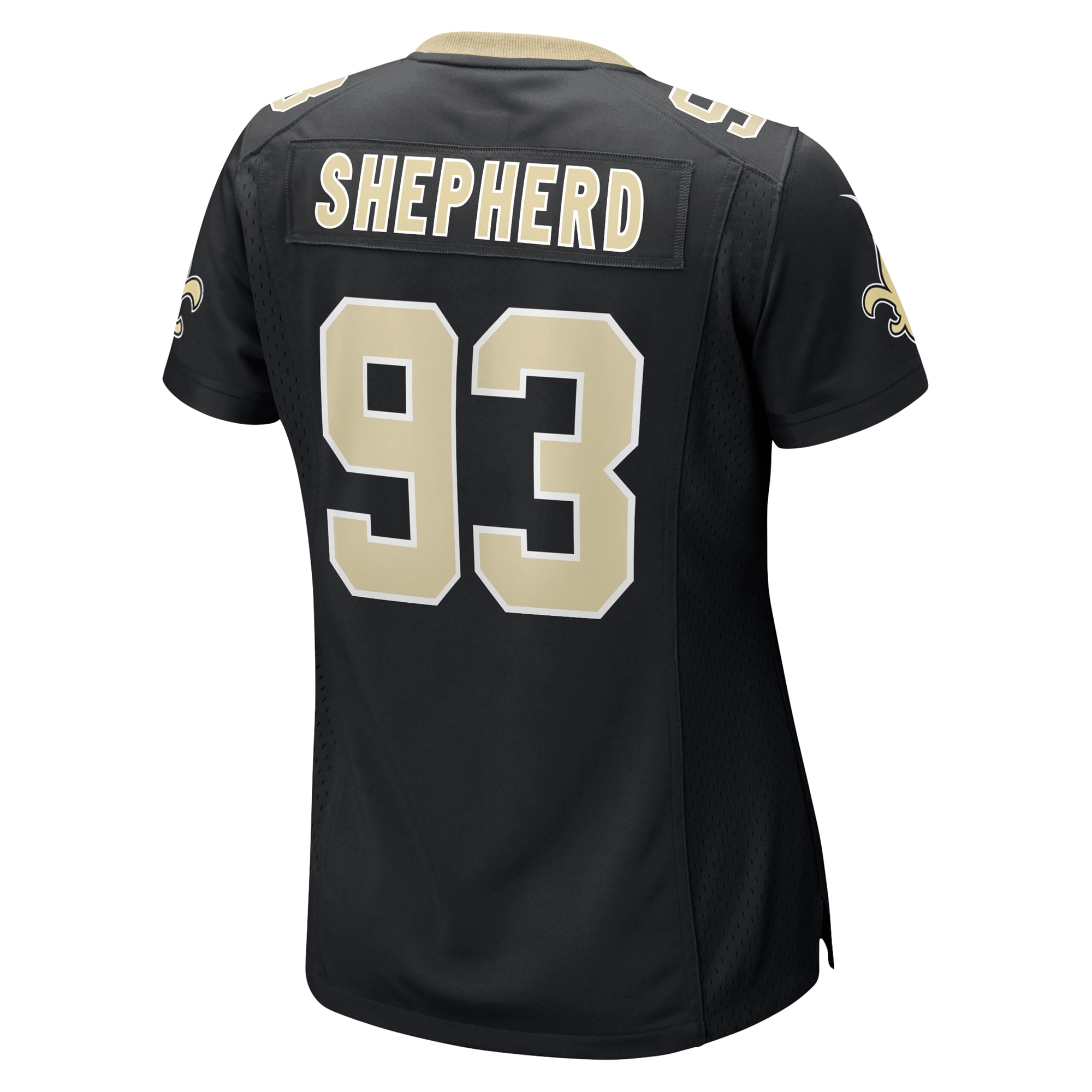 New Orleans Saints Nathan Shepherd Black Game NFL Jersey Women's