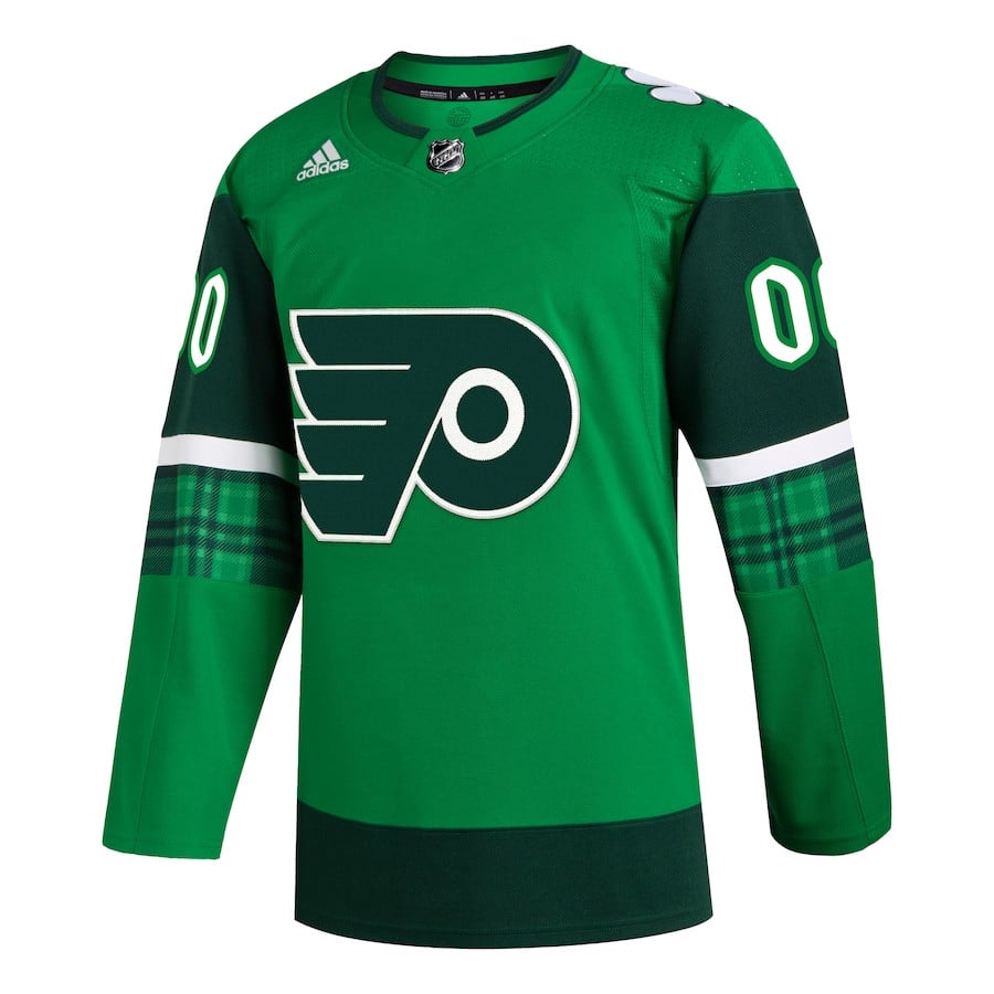 Philadelphia Flyers St. Patrick's Day Custom Kelly Green NHL Jersey Men's