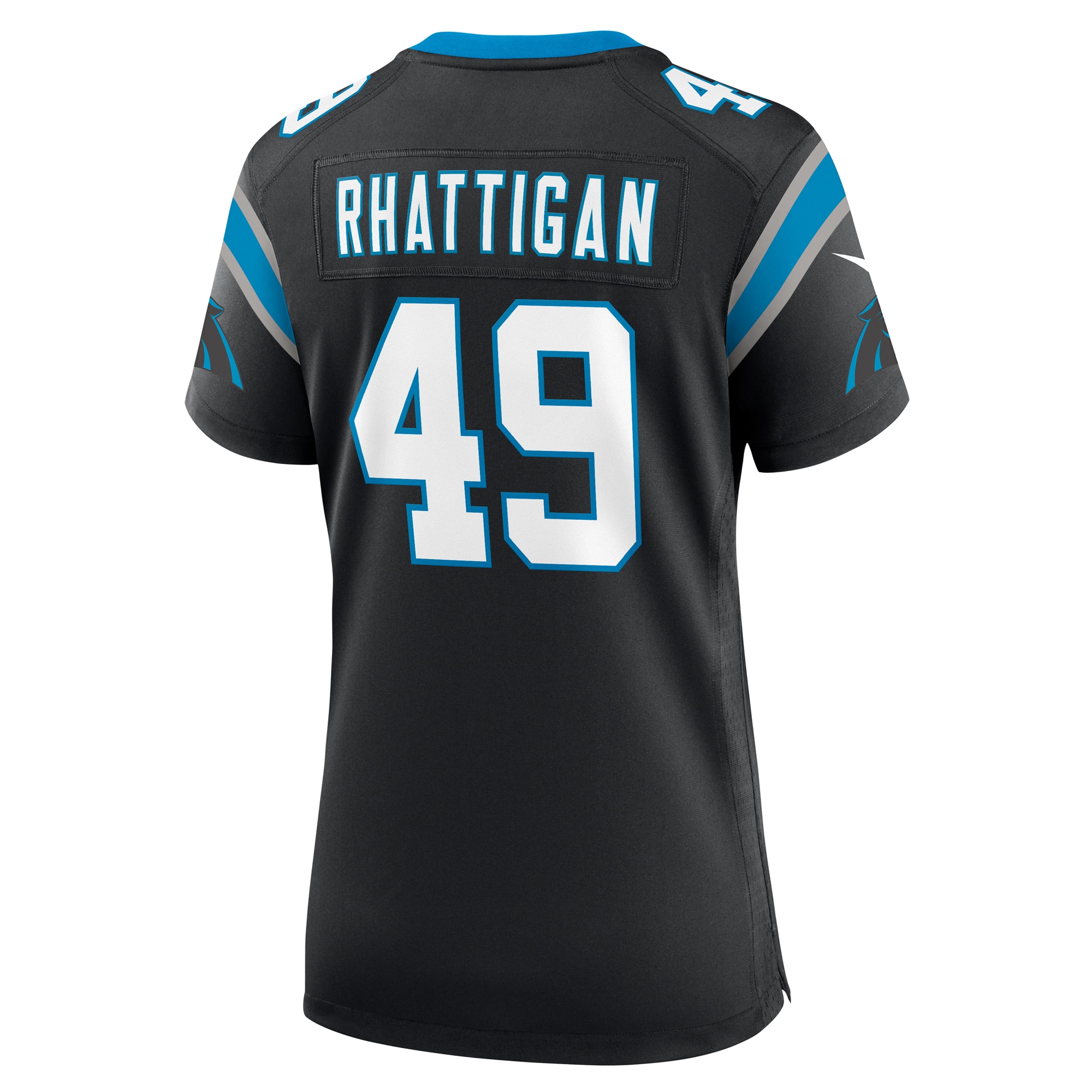 Carolina Panthers Jon Rhattigan Black Game NFL Jersey Women's