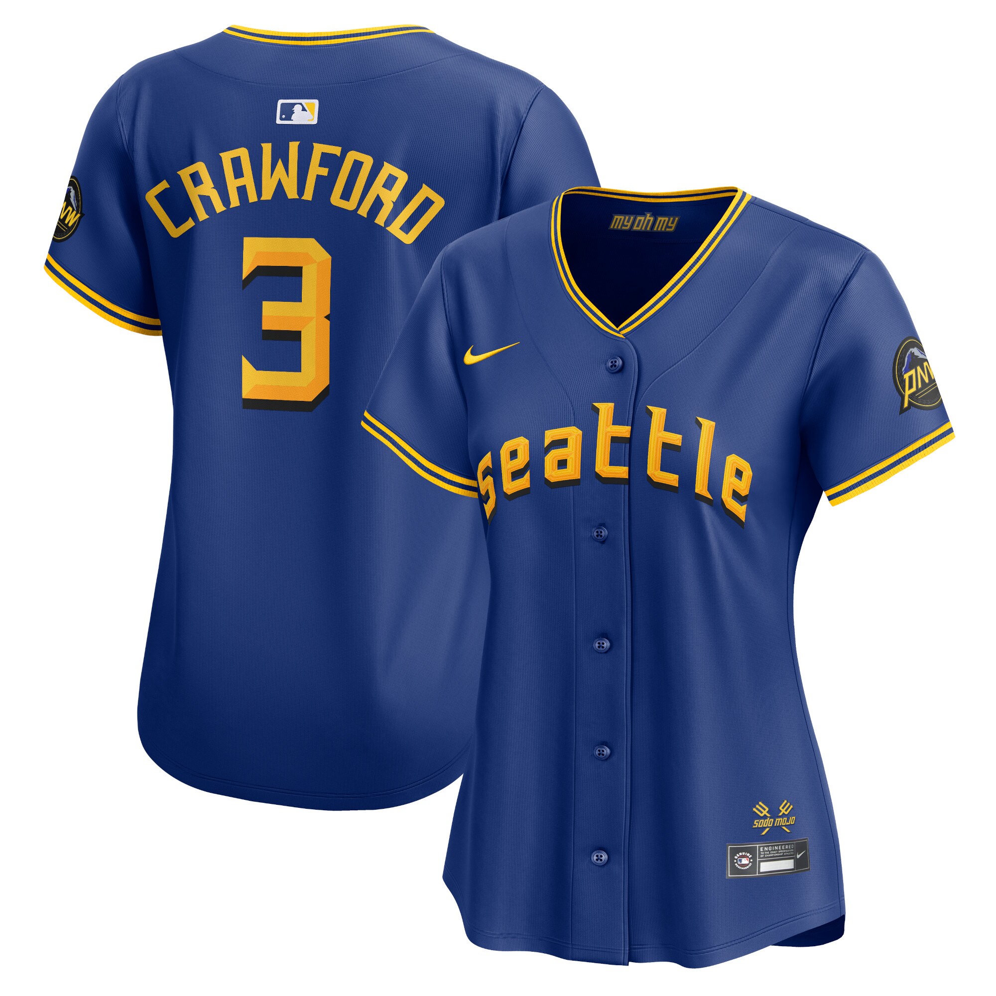 Seattle Mariners J.P. Crawford Royal City Connect Limited Player MLB Jersey Women's