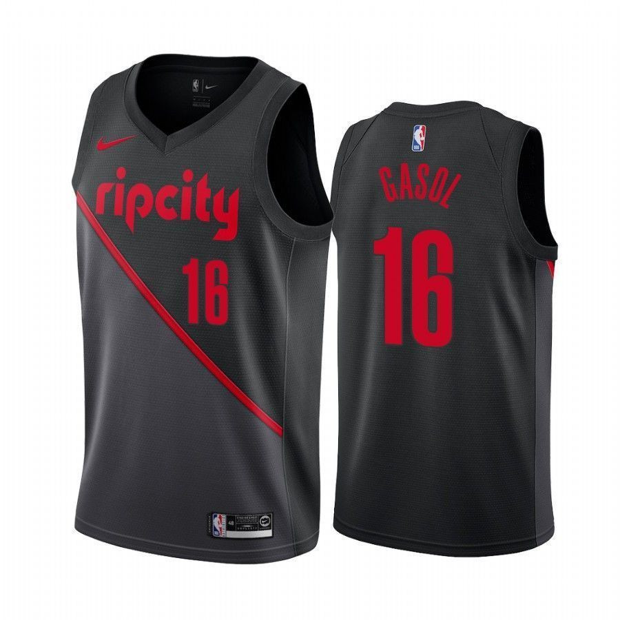 Portland Trail Blazers Pau Gasol 16 City NBA Jersey Men's
