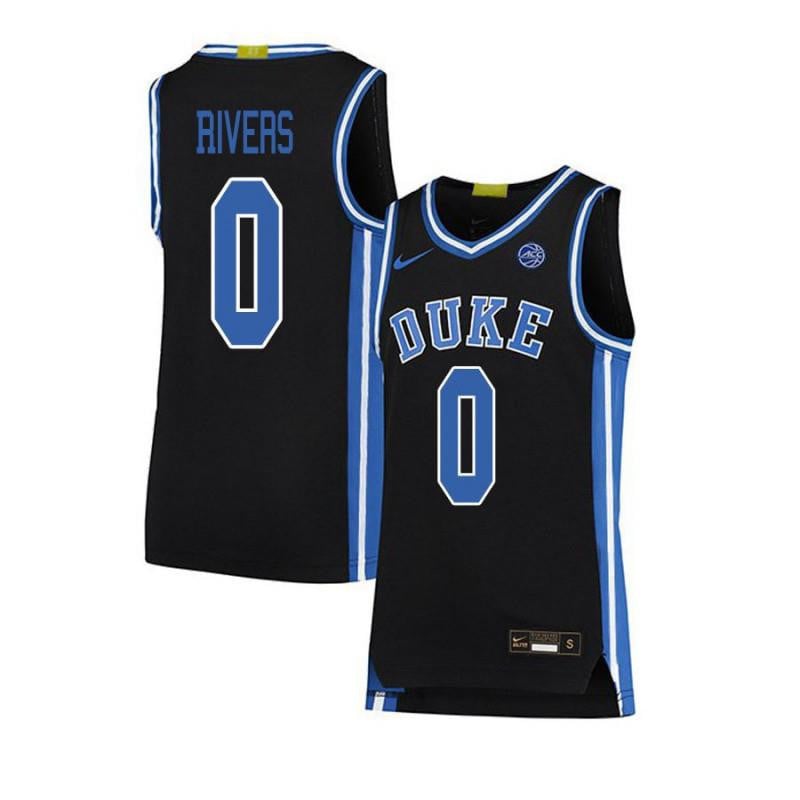 0 Austin Rivers Black Elite Duke Blue Devils NCAA Jersey Men's