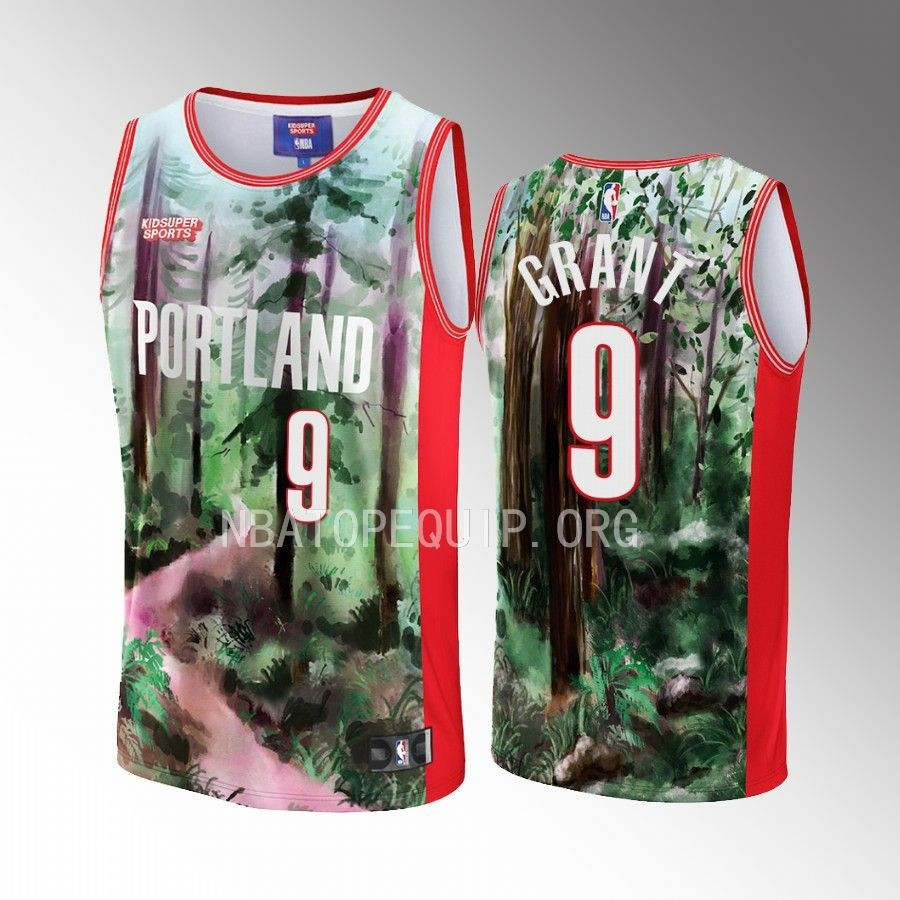 Jerami Grant 9 Portland Trail Blazers KidSuper Studio Unisex Hometown NBA Jersey Unisex