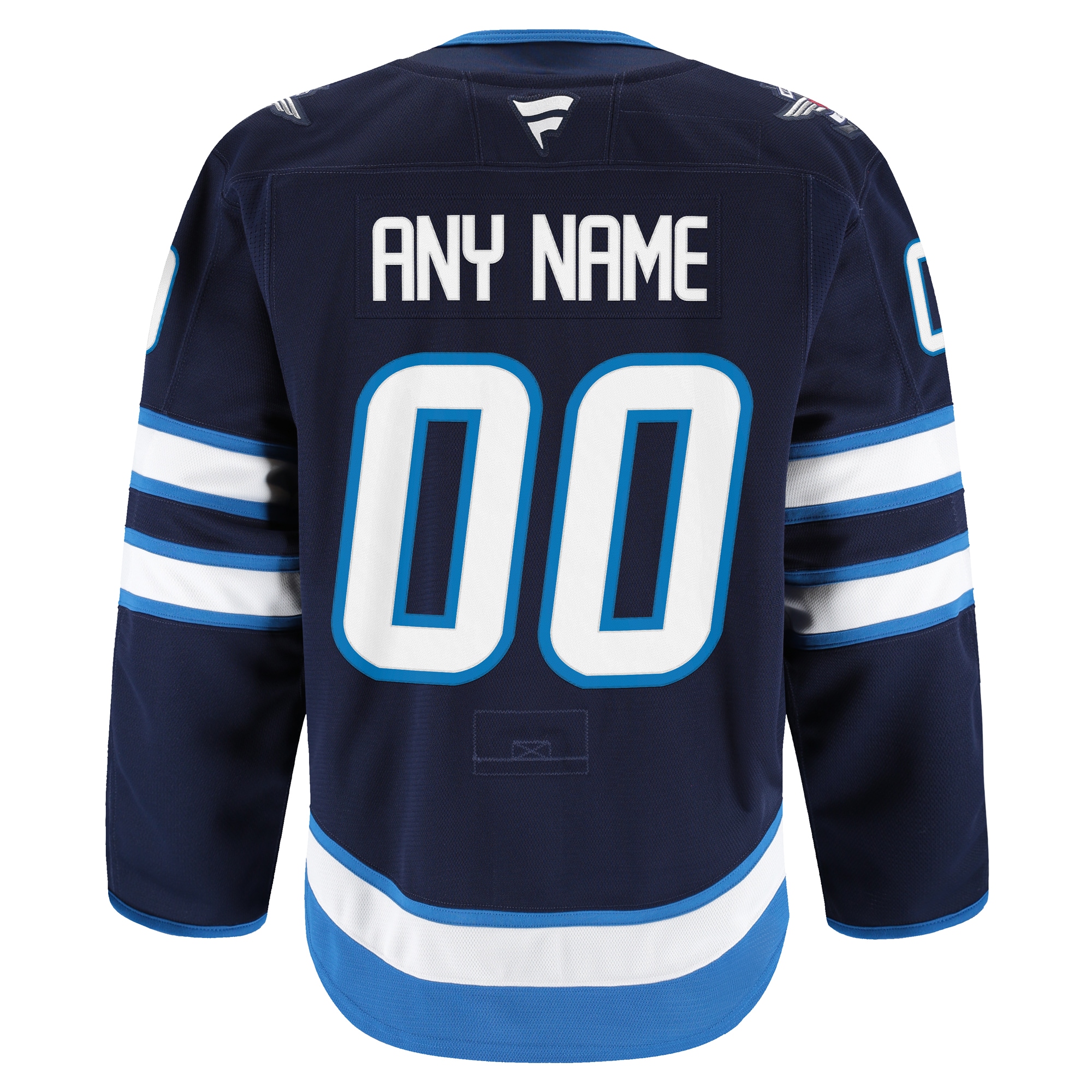 Winnipeg Jets Navy Home Pro Custom NHL Jersey Men's