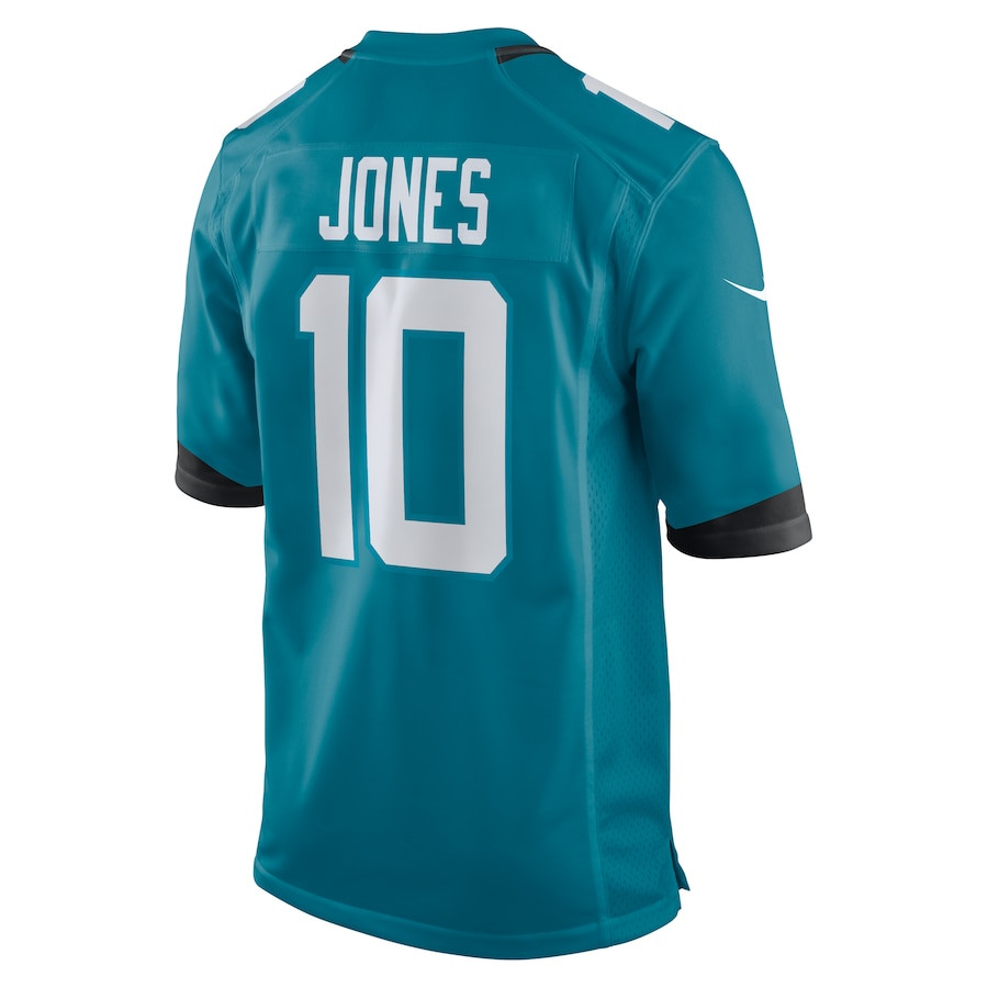 Mac Jones 10 Jacksonville Jaguars Alternate Game Teal NFL Jersey Men's