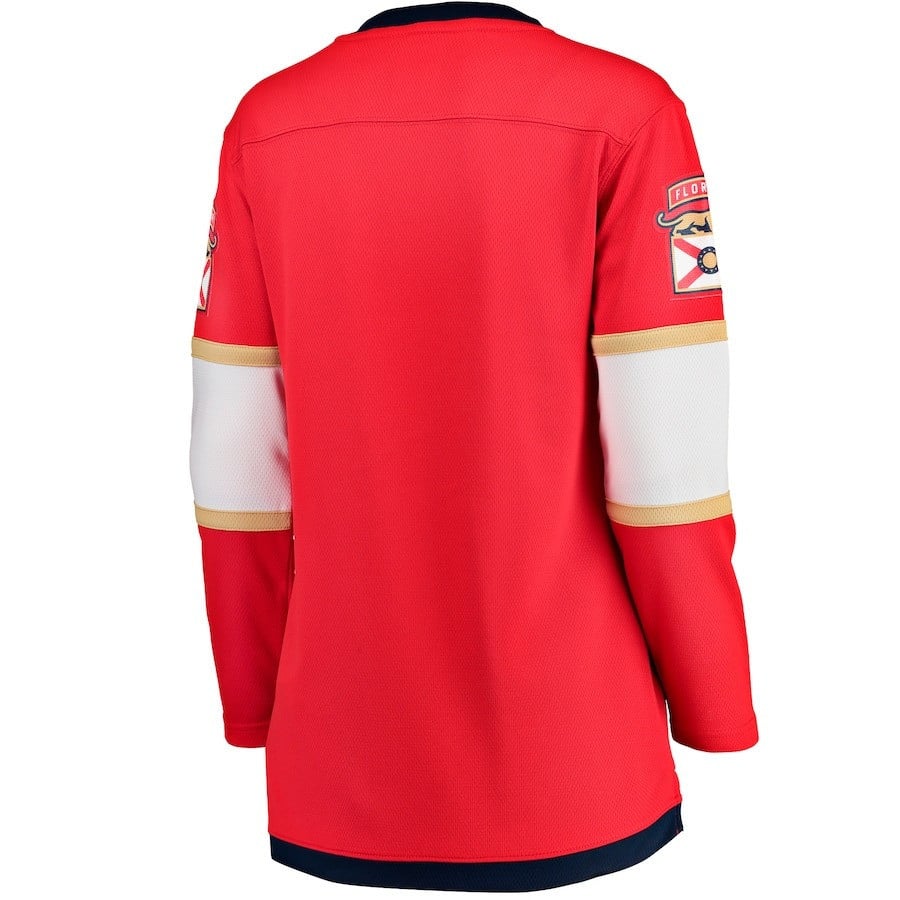 Florida Panthers 2023 Stanley Cup Final Home Breakaway Red NHL Jersey Women's