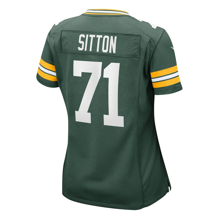 Josh Sitton 71 Green Bay Packers Team Game Green NFL Jersey Women's
