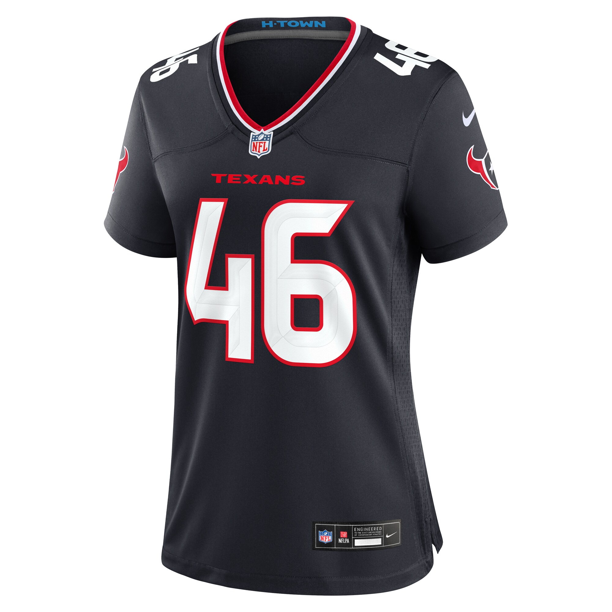 Houston Texans Jon Weeks Navy Team Game NFL Jersey Women's