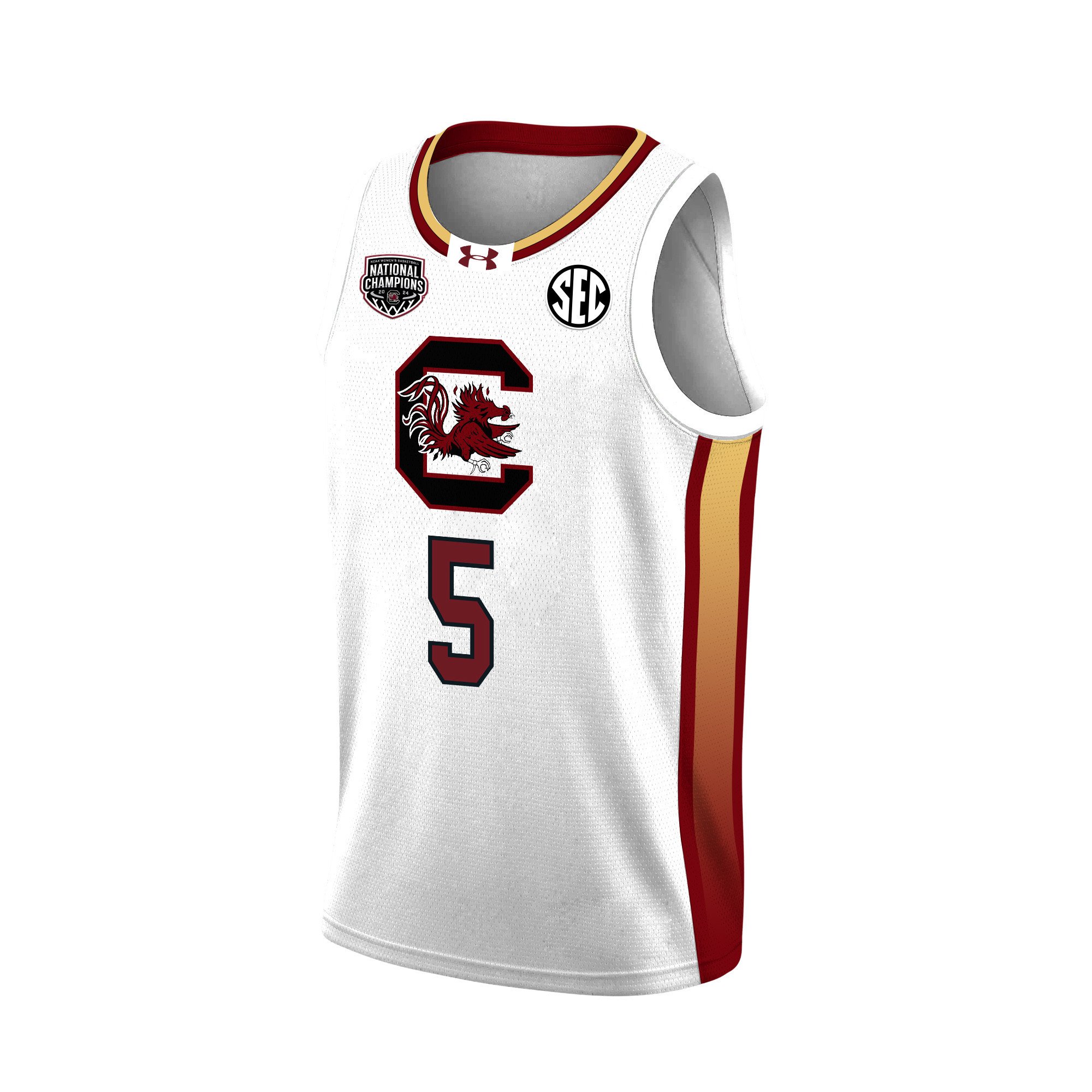 Tessa Johnson 5 South Carolina 2024 National Champions Patch Unisex NCAA Jersey Unisex
