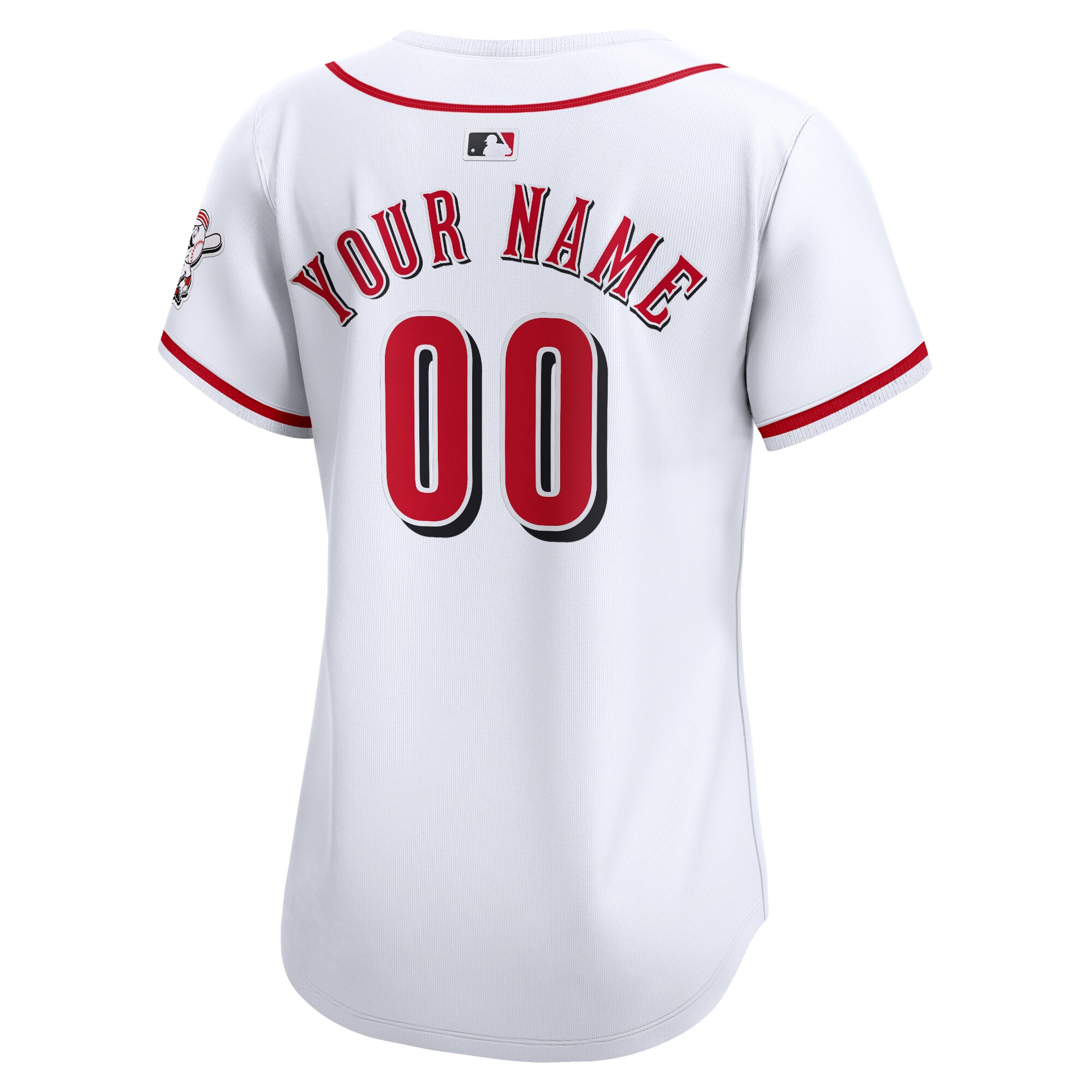 Cincinnati Reds White Home Limited Custom MLB Jersey Women's