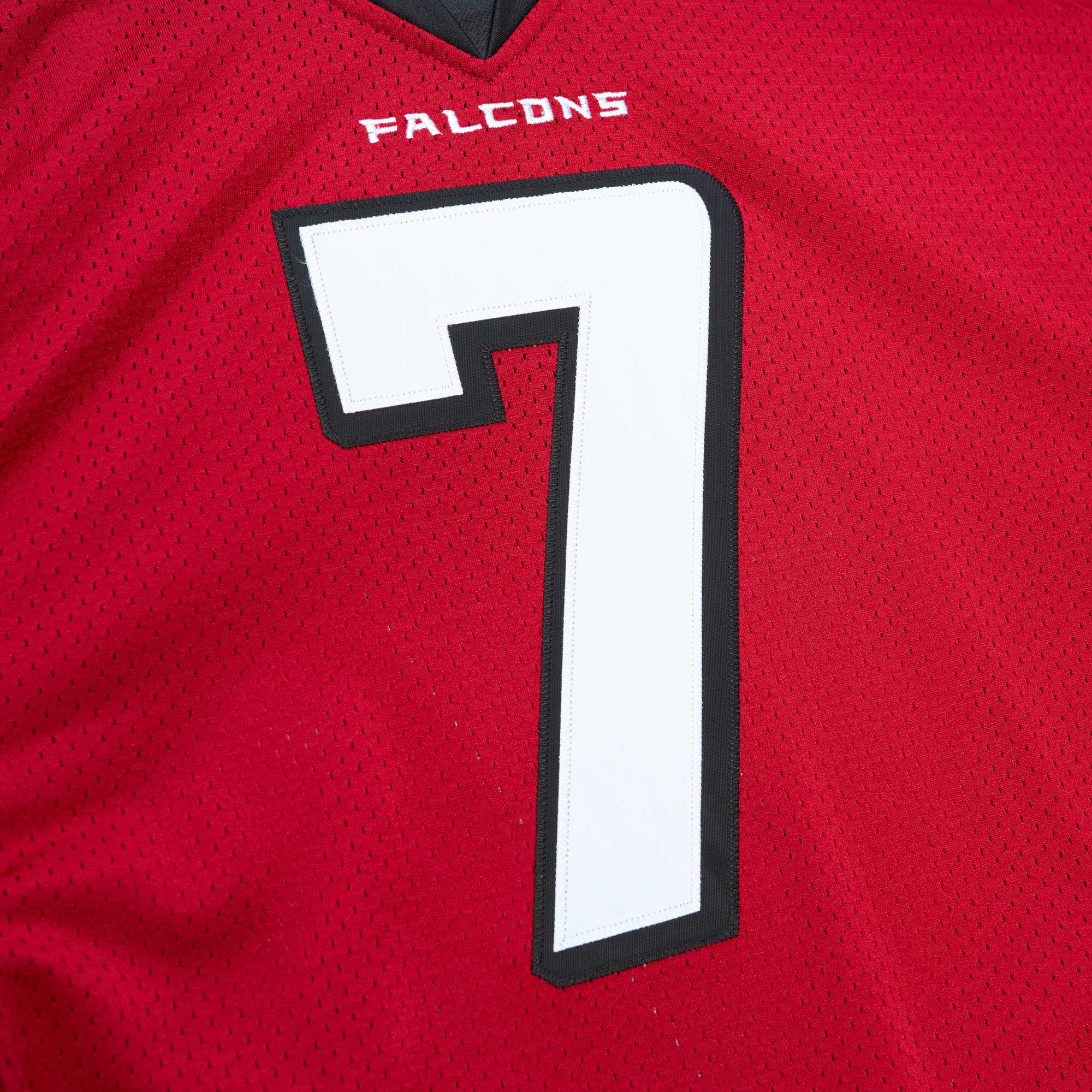 Atlanta Falcons 2003 Michael Vick Mitchell Ness Red Throwback Retired Player NFL Jersey Men's