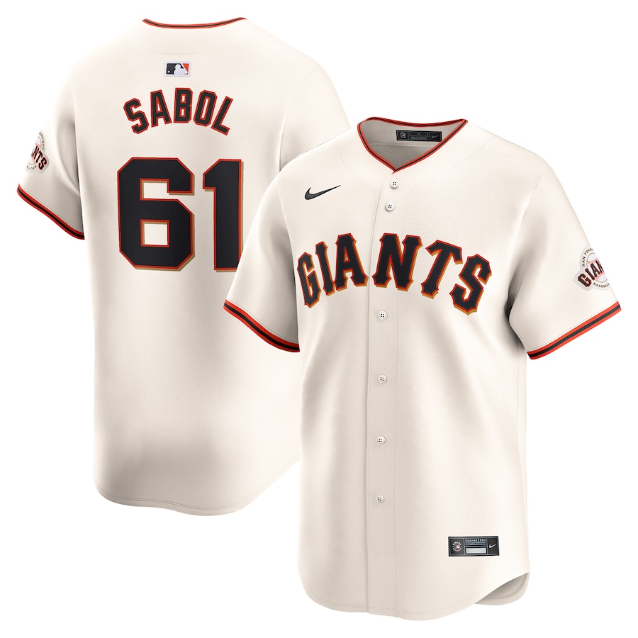 Blake Sabol San Francisco Giants Home Limited Player Jersey Cream