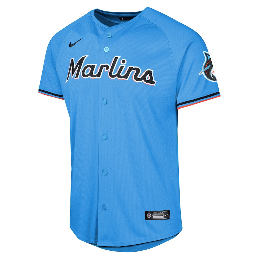 Miami Marlins Alternate Limited Blue MLB Jersey Youth