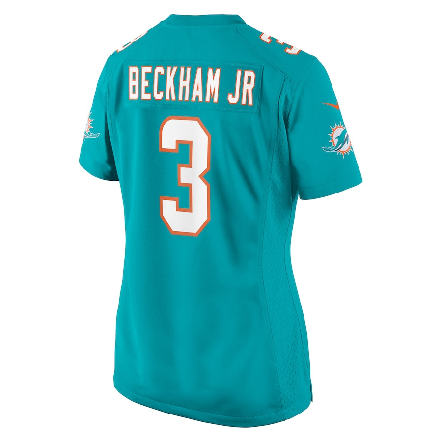 Odell Beckham Jr. 3 Miami Dolphins Game Aqua NFL Jersey Women's