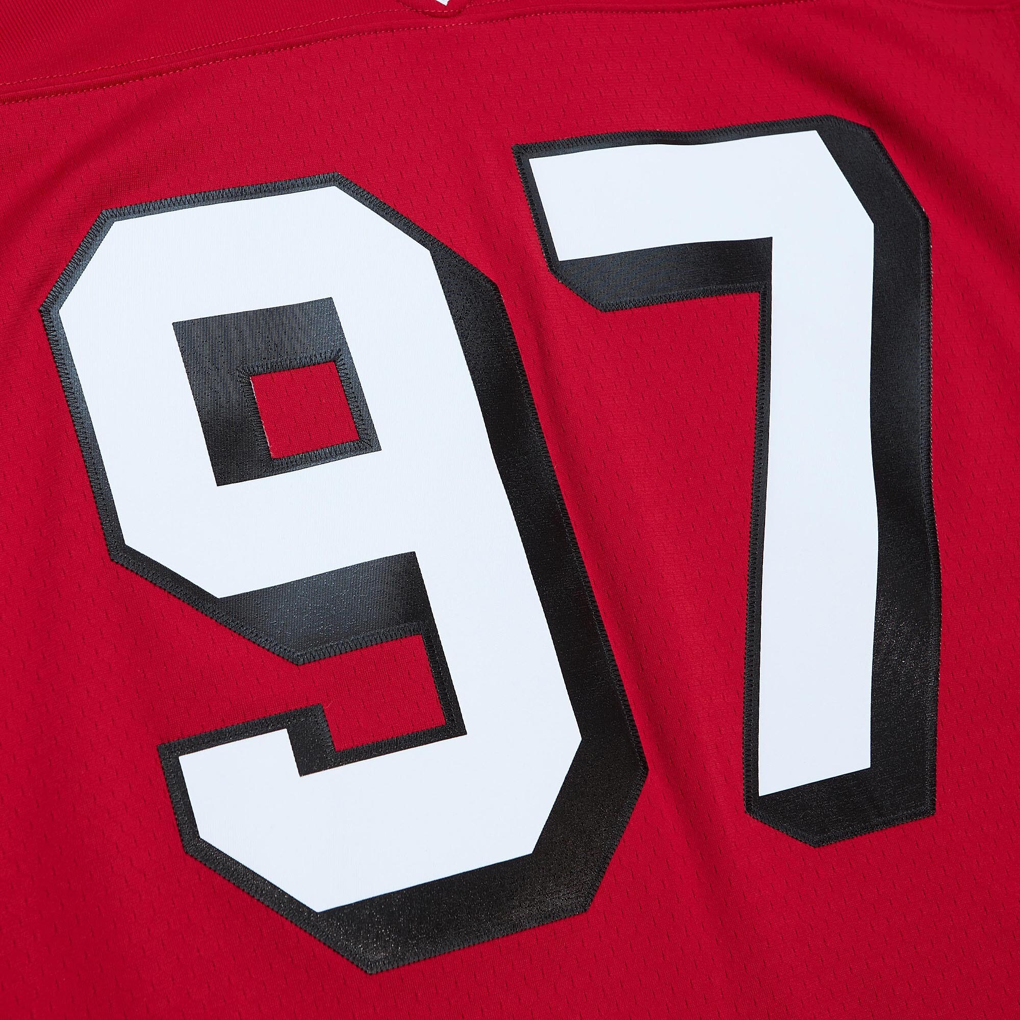 San Francisco 49ers Bryant Young Mitchell Ness Scarlet Legacy NFL Jersey Men's
