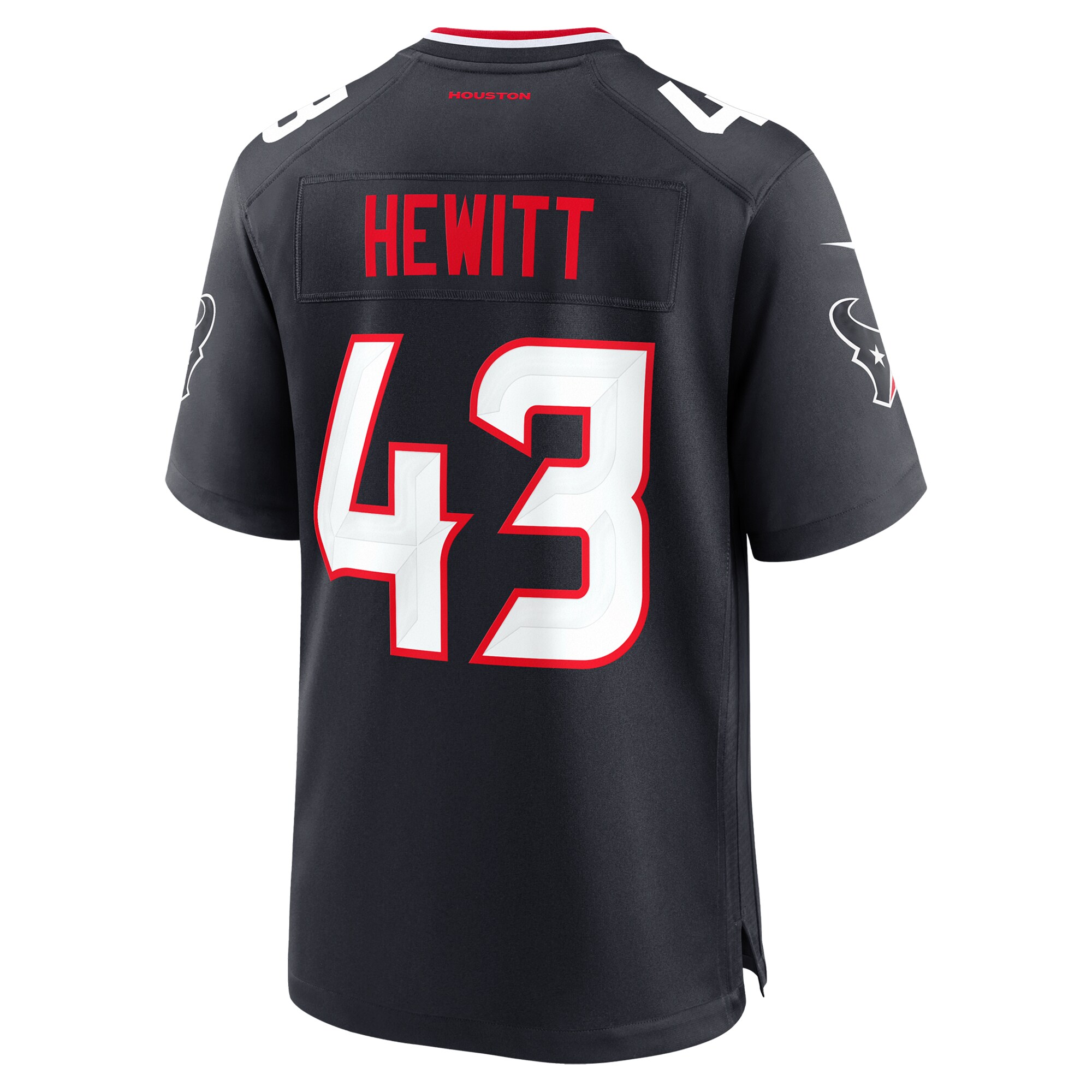 Houston Texans Neville Hewitt Navy Team Game NFL Jersey Men's