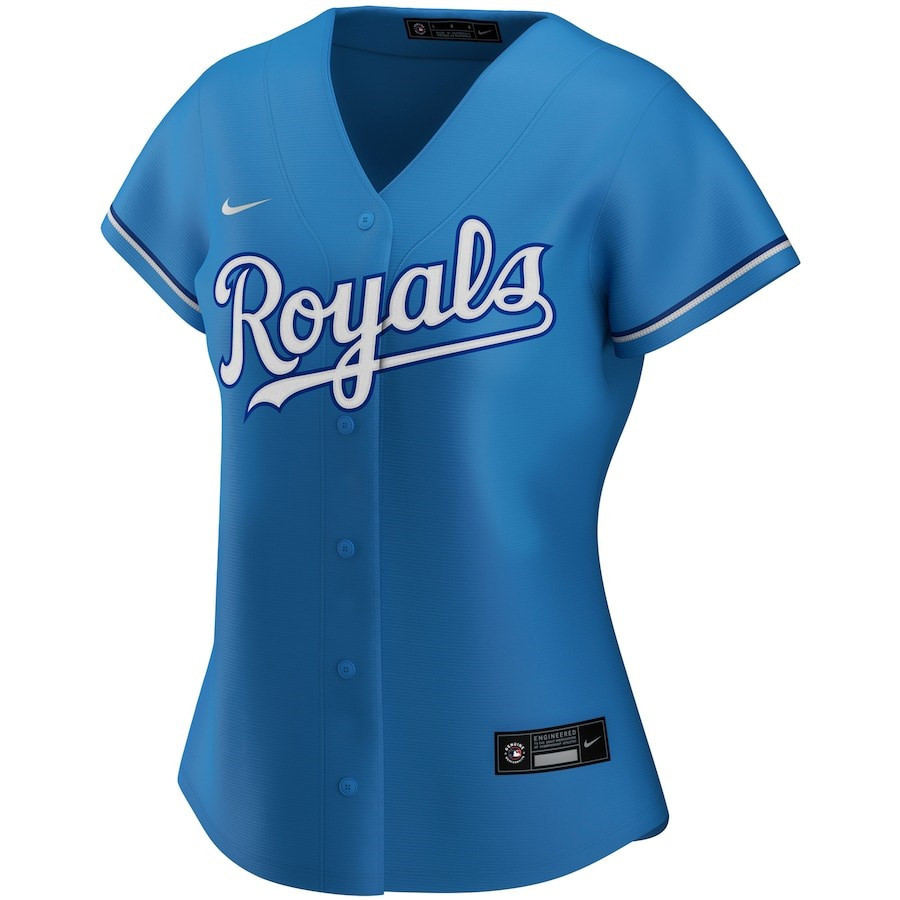 Kansas City Royals Alternate Team Light Blue MLB Jersey Women's