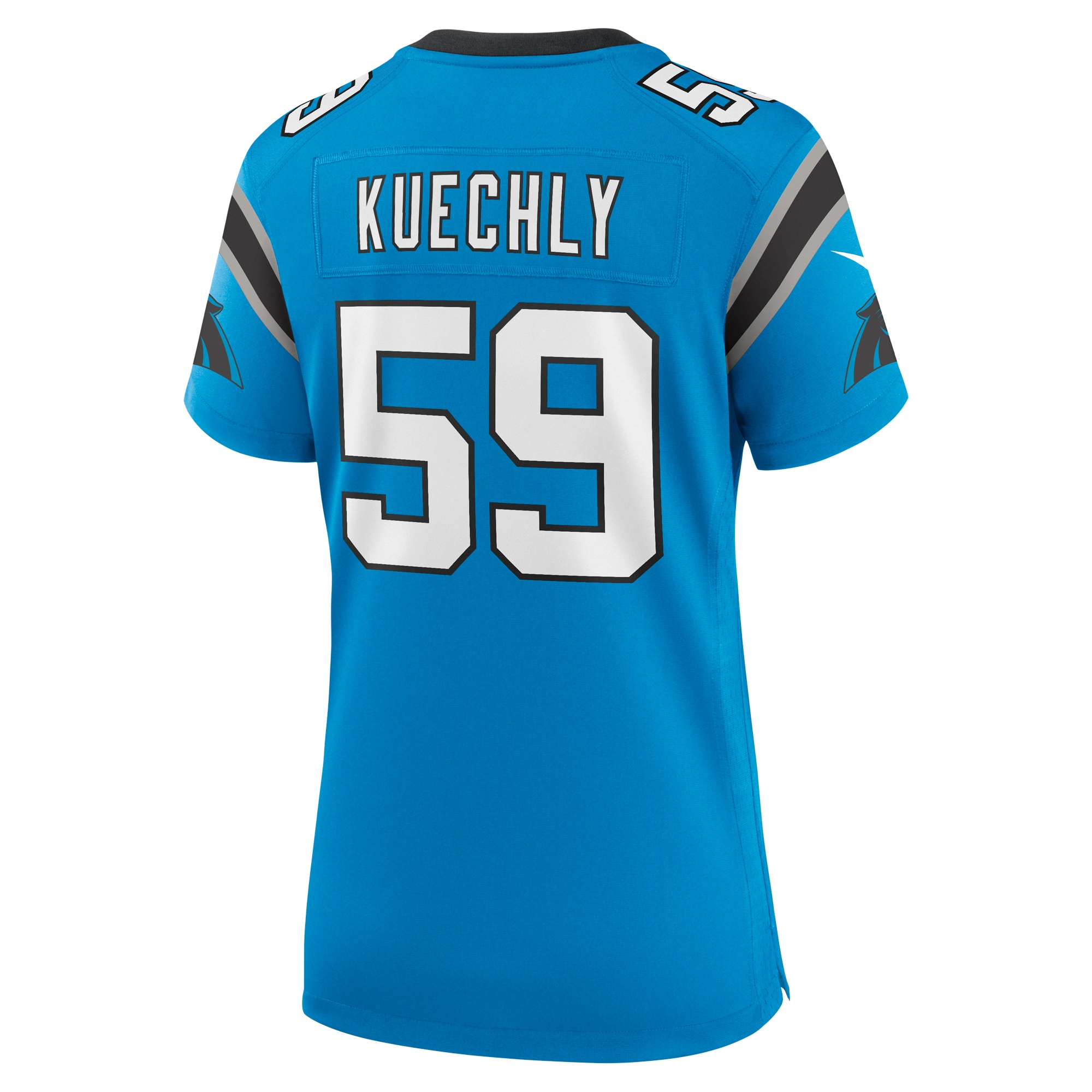 Carolina Panthers Luke Kuechly Blue Retired Player Game NFL Jersey Women's