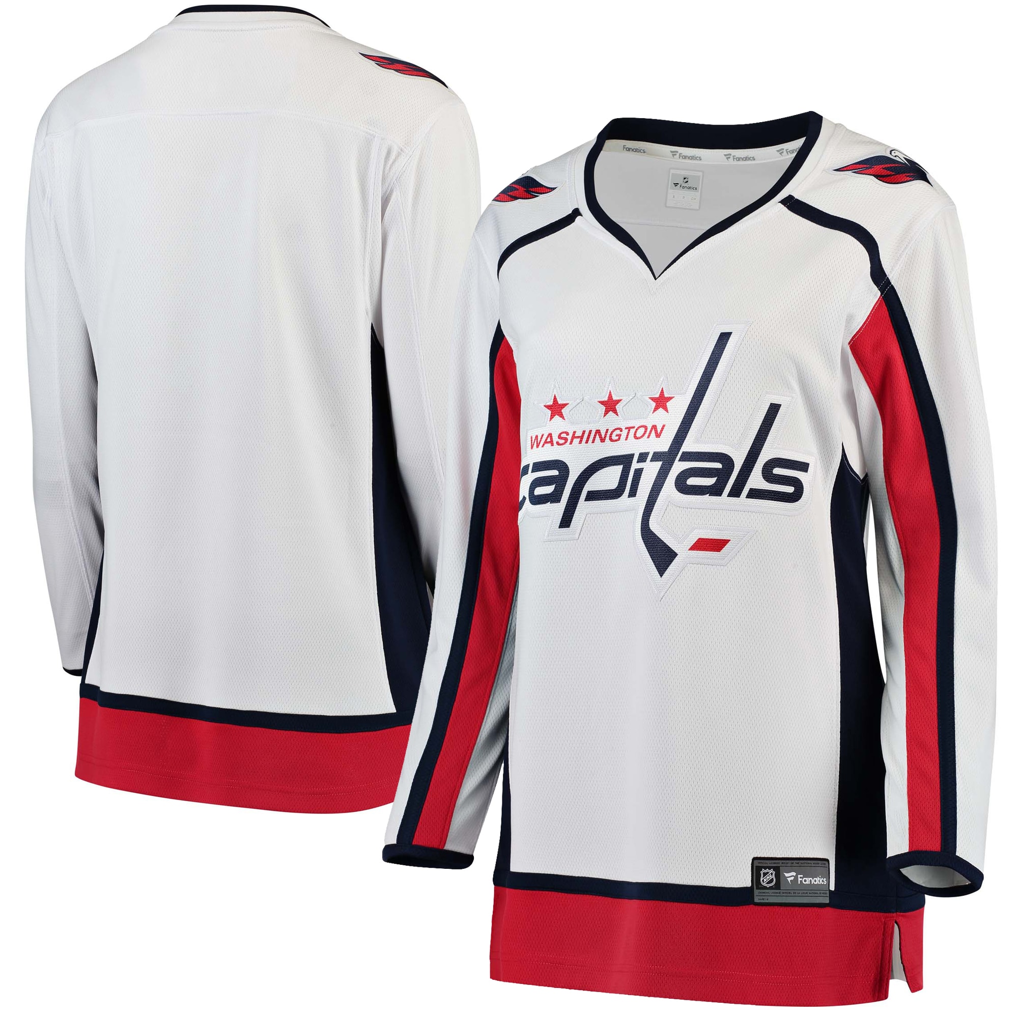 Washington Capitals White Away Breakaway NHL Jersey Women's