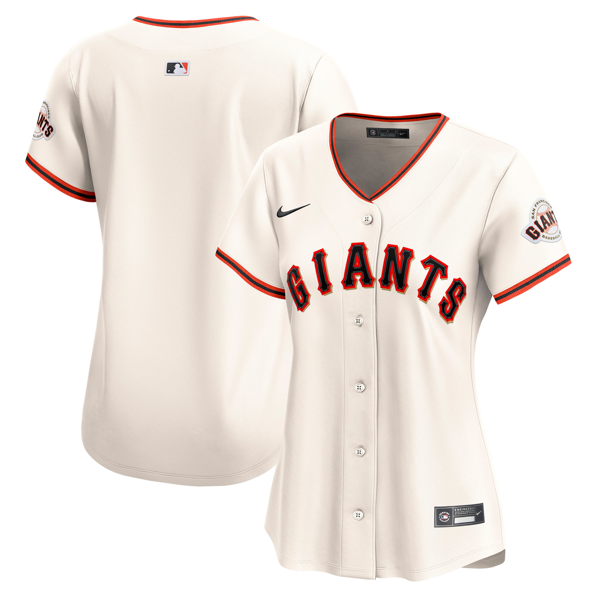 San Francisco Giants Cream Home Limited MLB Jersey Women's