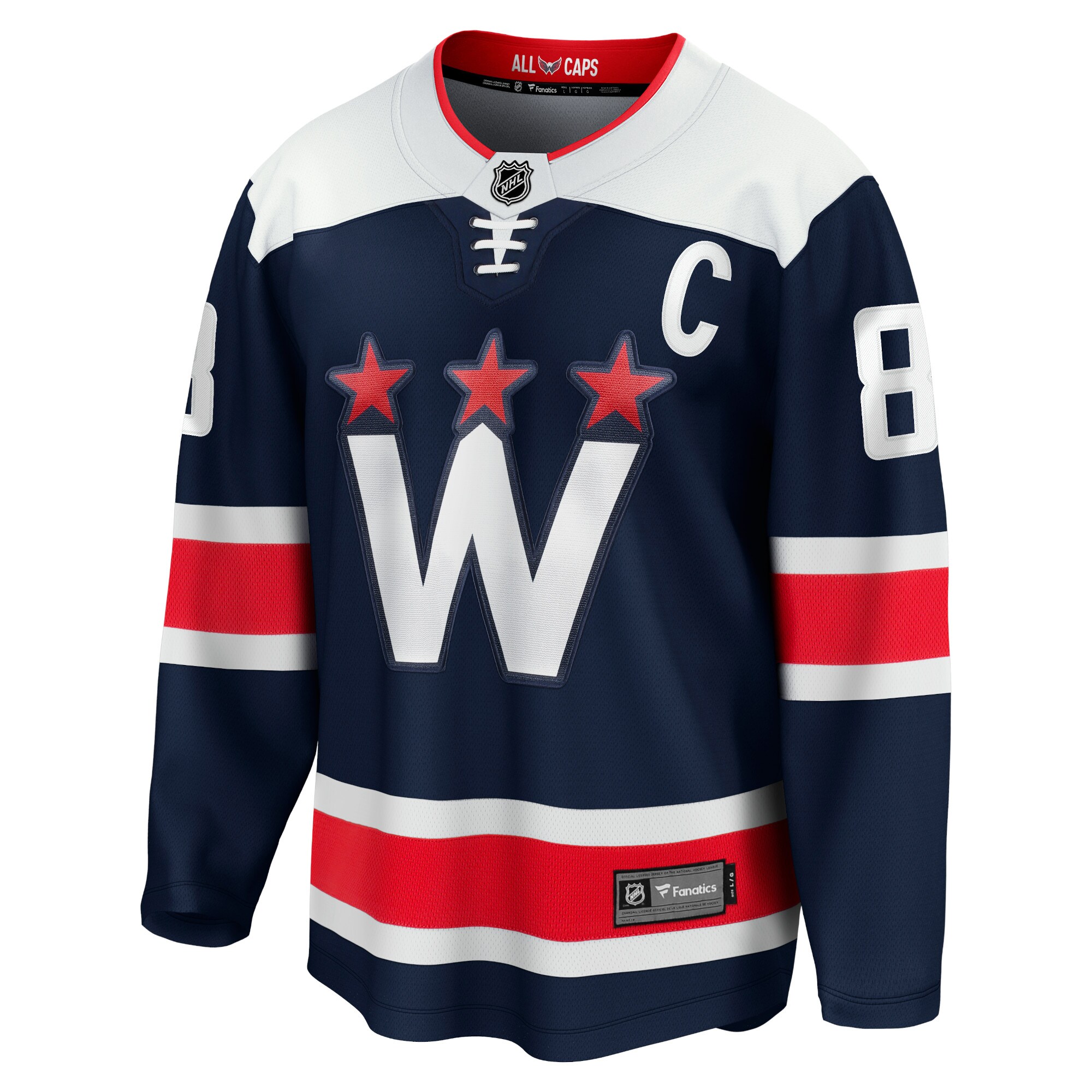 Washington Capitals Alexander Ovechkin Navy Alternate Premier Breakaway Player NHL Jersey Men's