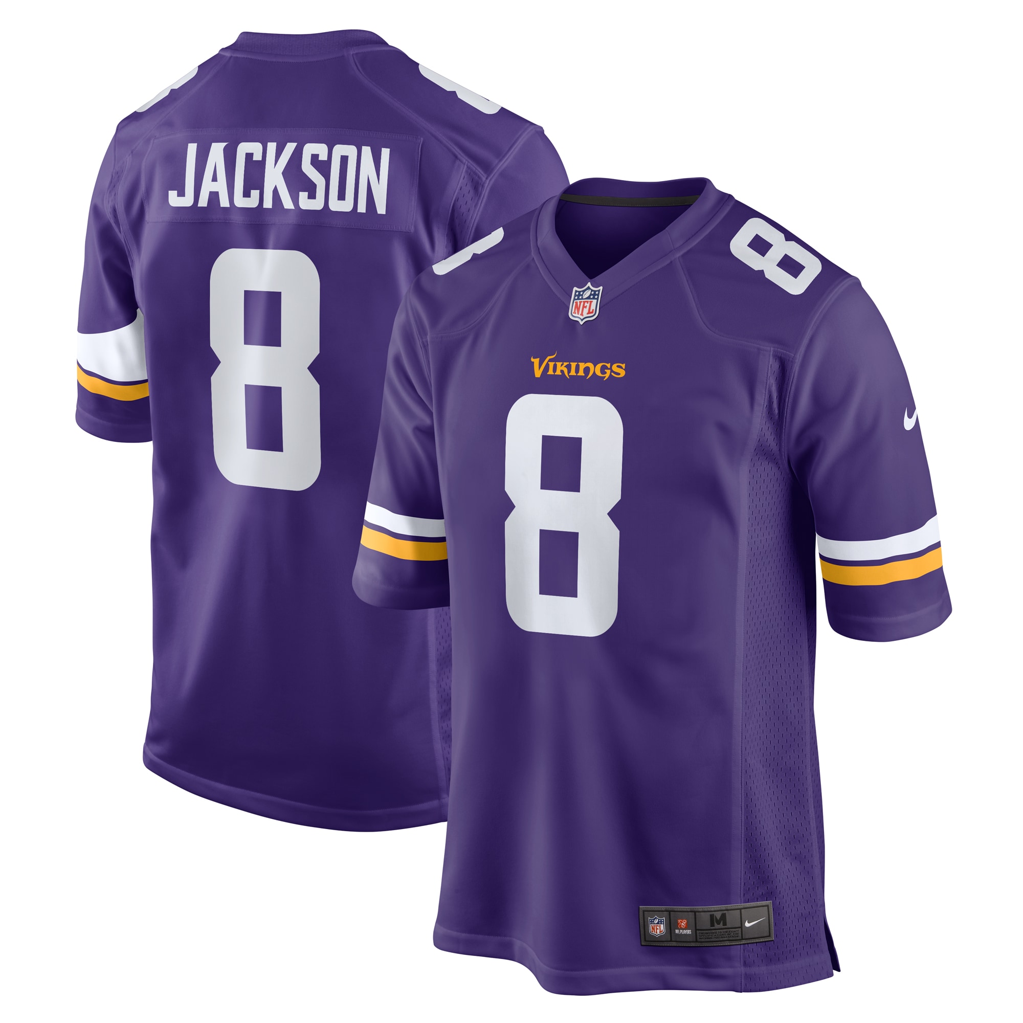 Minnesota Vikings Trishton Jackson Purple Game NFL Jersey Men's