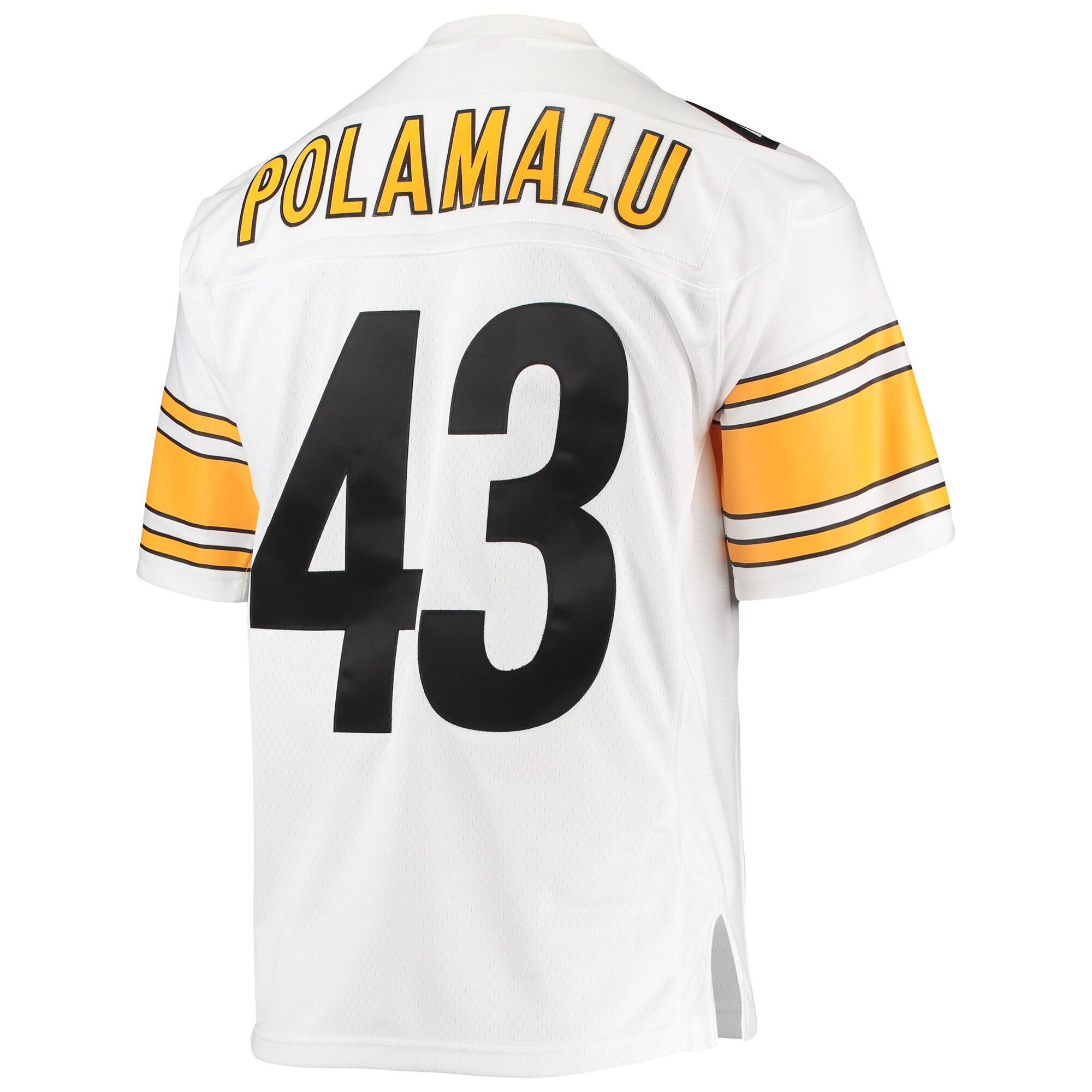 Pittsburgh Steelers Troy Polamalu Mitchell Ness White Legacy NFL Jersey Men's