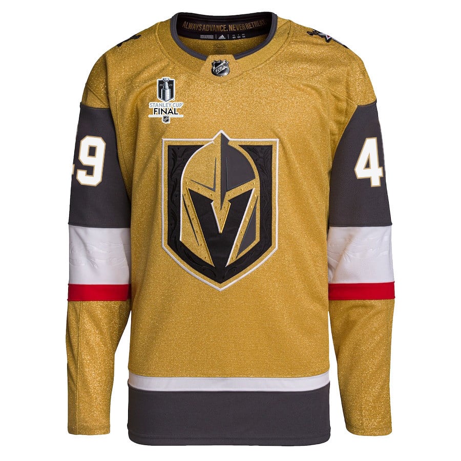 Ivan Barbashev 49 Vegas Golden Knights Stanley Cup 2023 Final Patch Home Breakaway Gold NHL Jersey Men's
