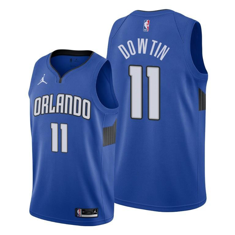 Jeff Dowtin 11 Orlando Magicc Statement Edition Blue NBA Jersey Men's