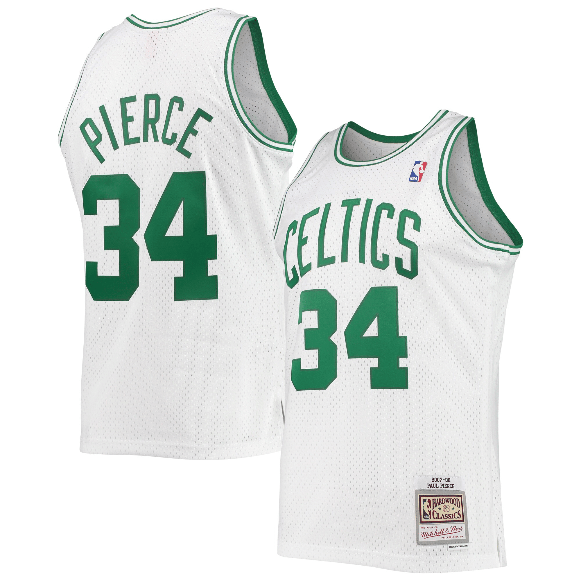 Paul Pierce Boston Celtics Mitchell Ness 2007-08 Hardwood Classics Swingman White NBA Jersey Men's