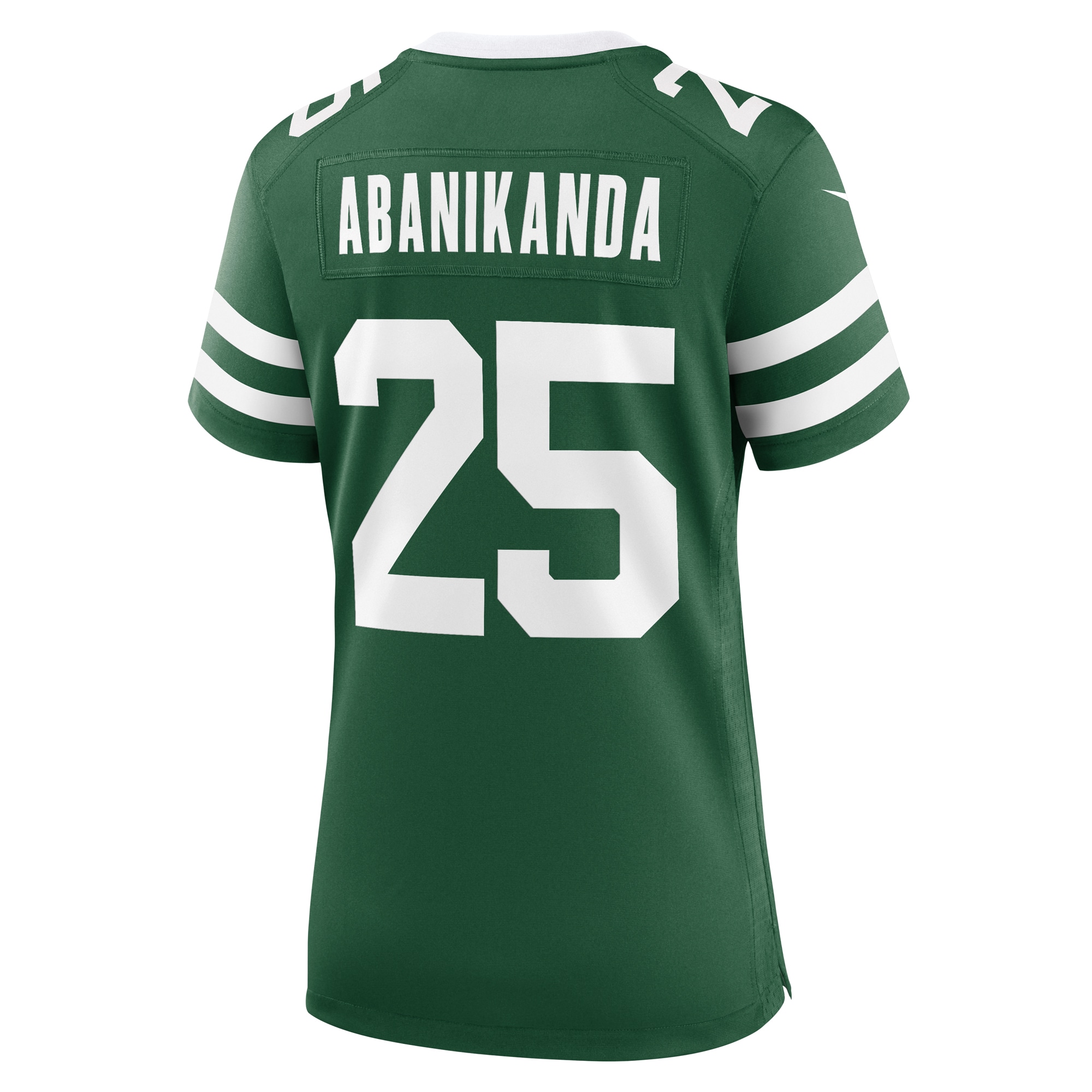 New York Jets Israel Abanikanda Legacy Green Team Game NFL Jersey Women's