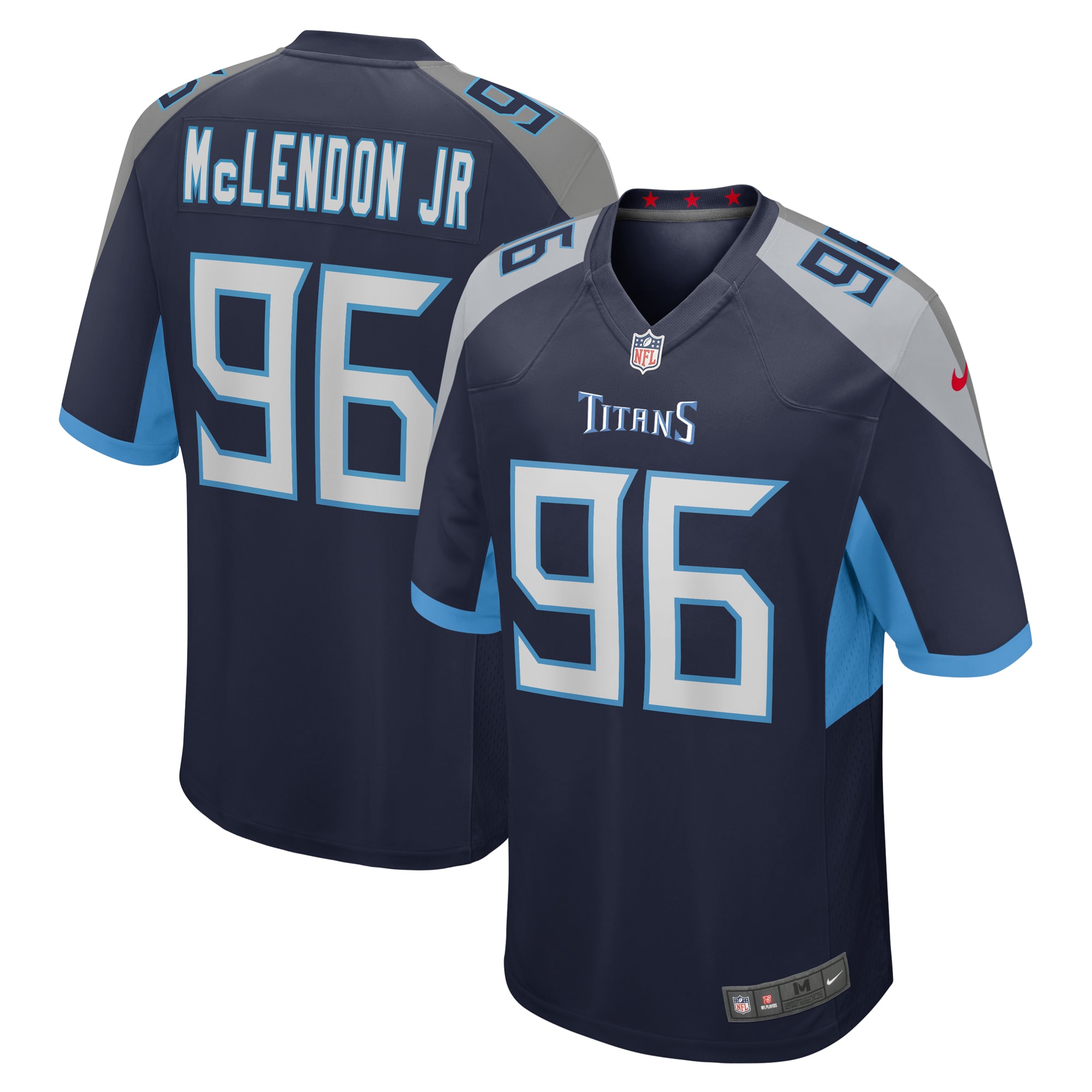 Tennessee Titans TK McLendon Jr. Navy Game NFL Jersey Men's