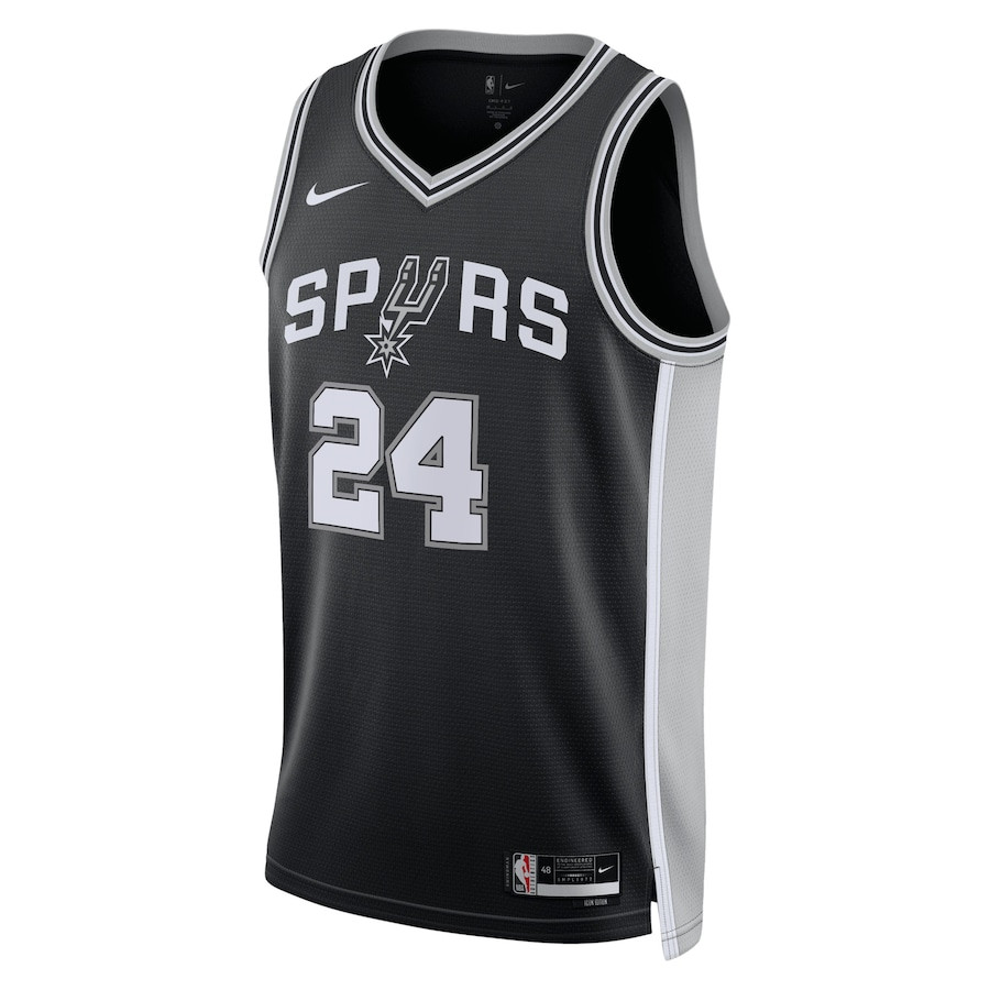 Devin Vassell 24 San Antonio Spurs Unisex Swingman Icon Edition Black NBA Jersey Unisex