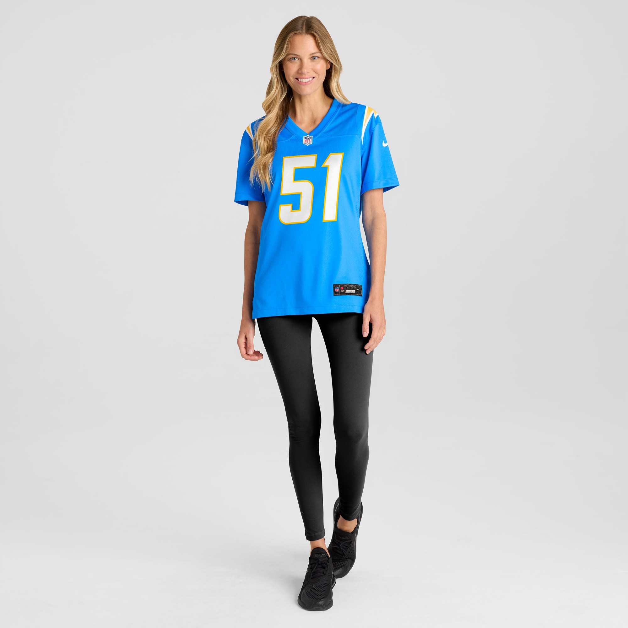 Los Angeles Chargers Sebastian Joseph-Day Powder Blue Game Player NFL Jersey Women's