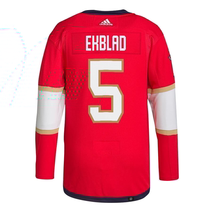 Aaron Ekblad 5 Florida Panthers 2024 STANLEY CUP Final Home Breakaway Red NHL Jersey Men's