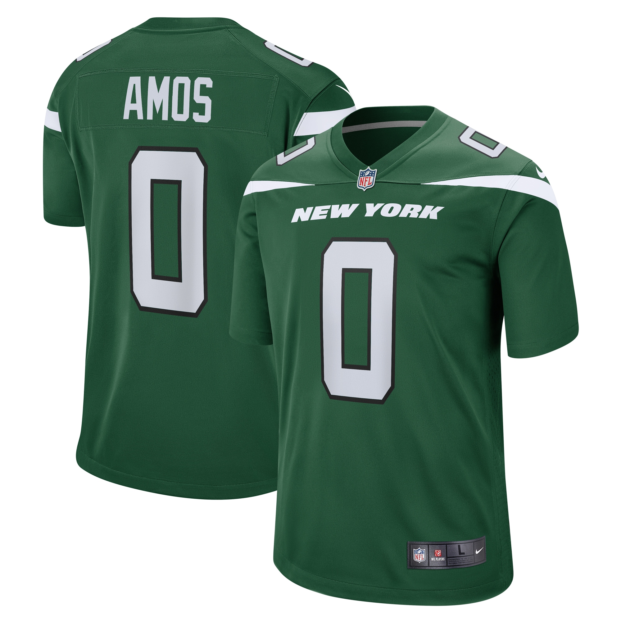 New York Jets Adrian Amos Gotham Green Game NFL Jersey Men's