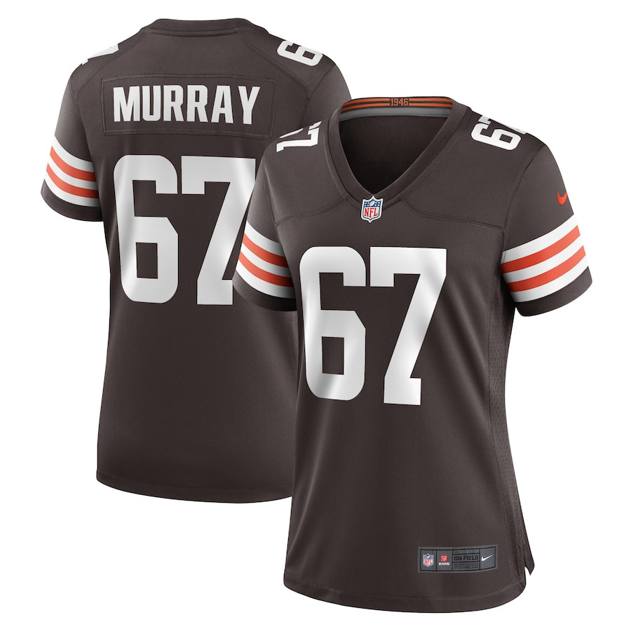 Justin Murray 67 Cleveland Browns Game Brown NFL Jersey Women's