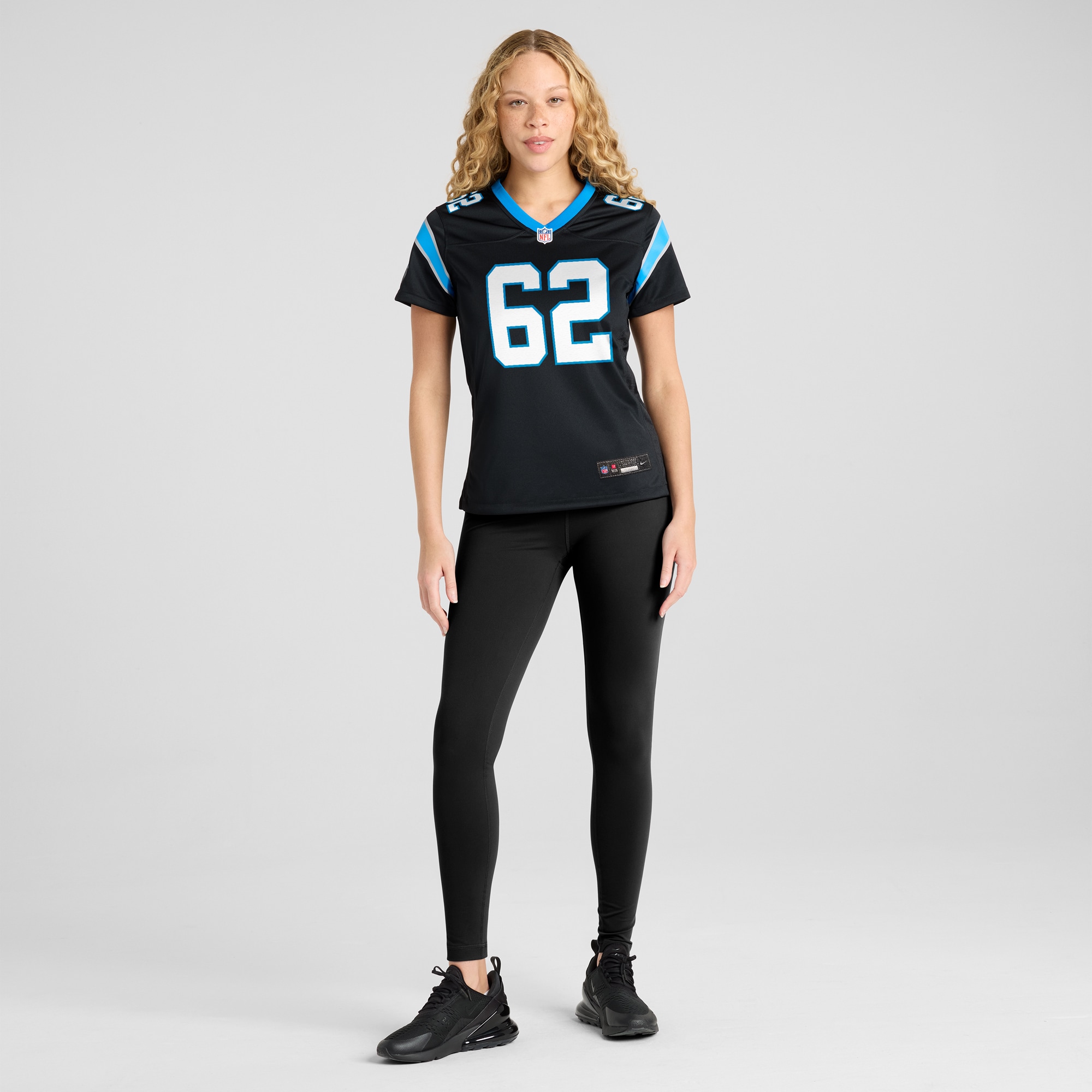 Carolina Panthers Chandler Zavala Black Game NFL Jersey Women's